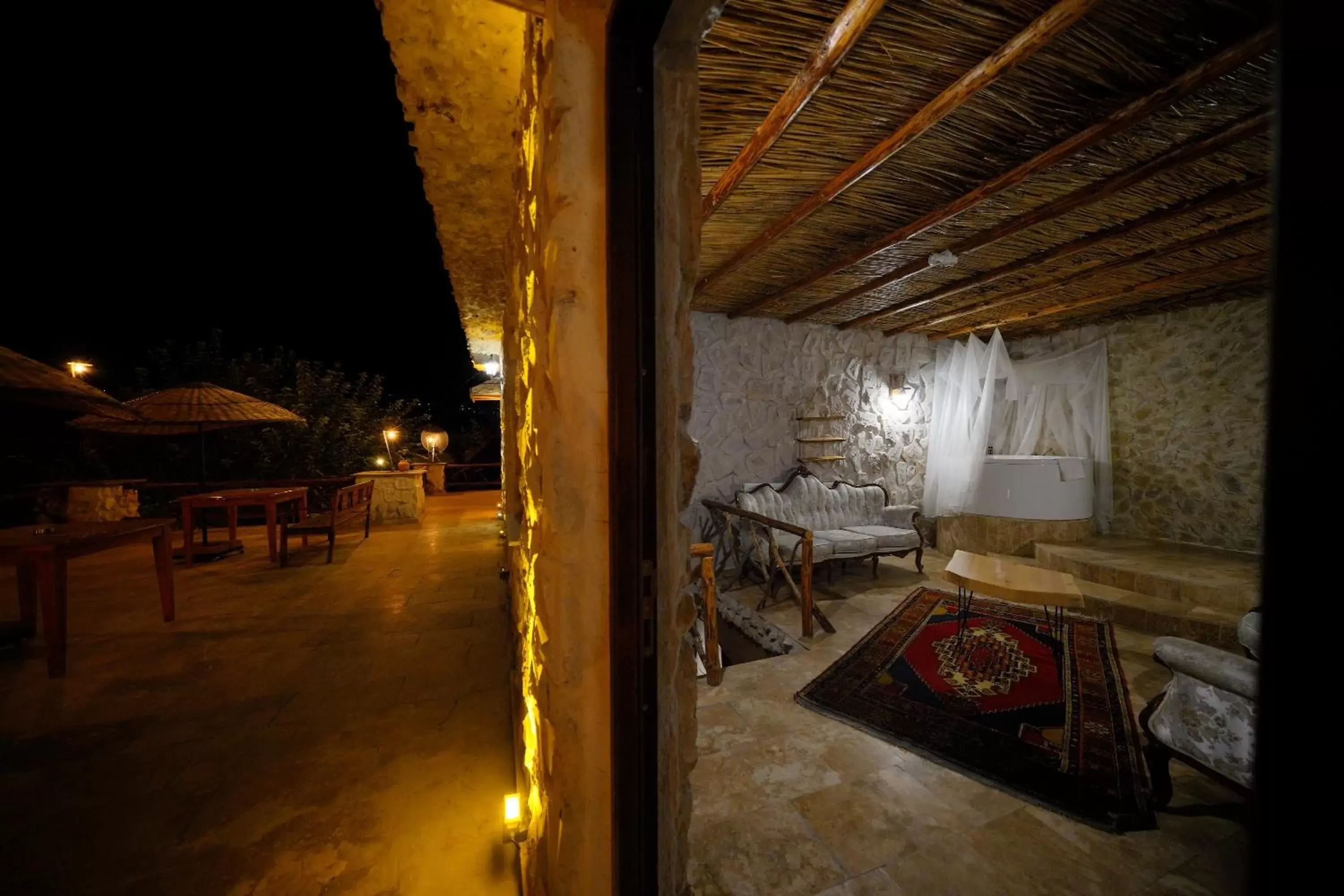 Balcony/Terrace in Cappadocia Nar Cave House & Hot Swimming Pool