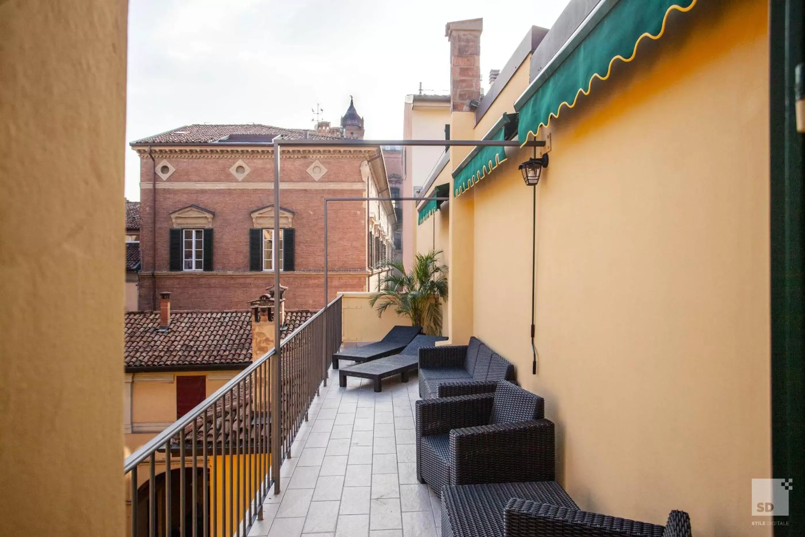 Balcony/Terrace in Hotel Cavour