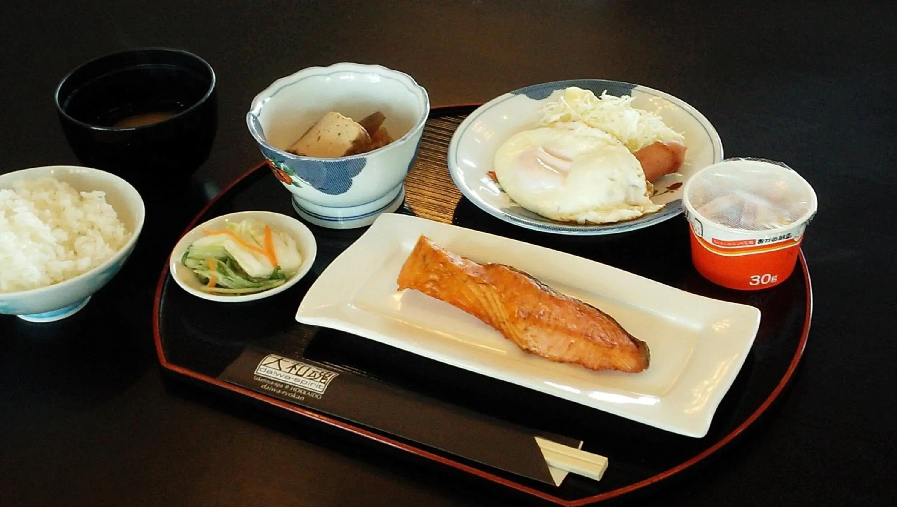 Asian breakfast in Granvillage Toya Daiwa Ryokan Annex
