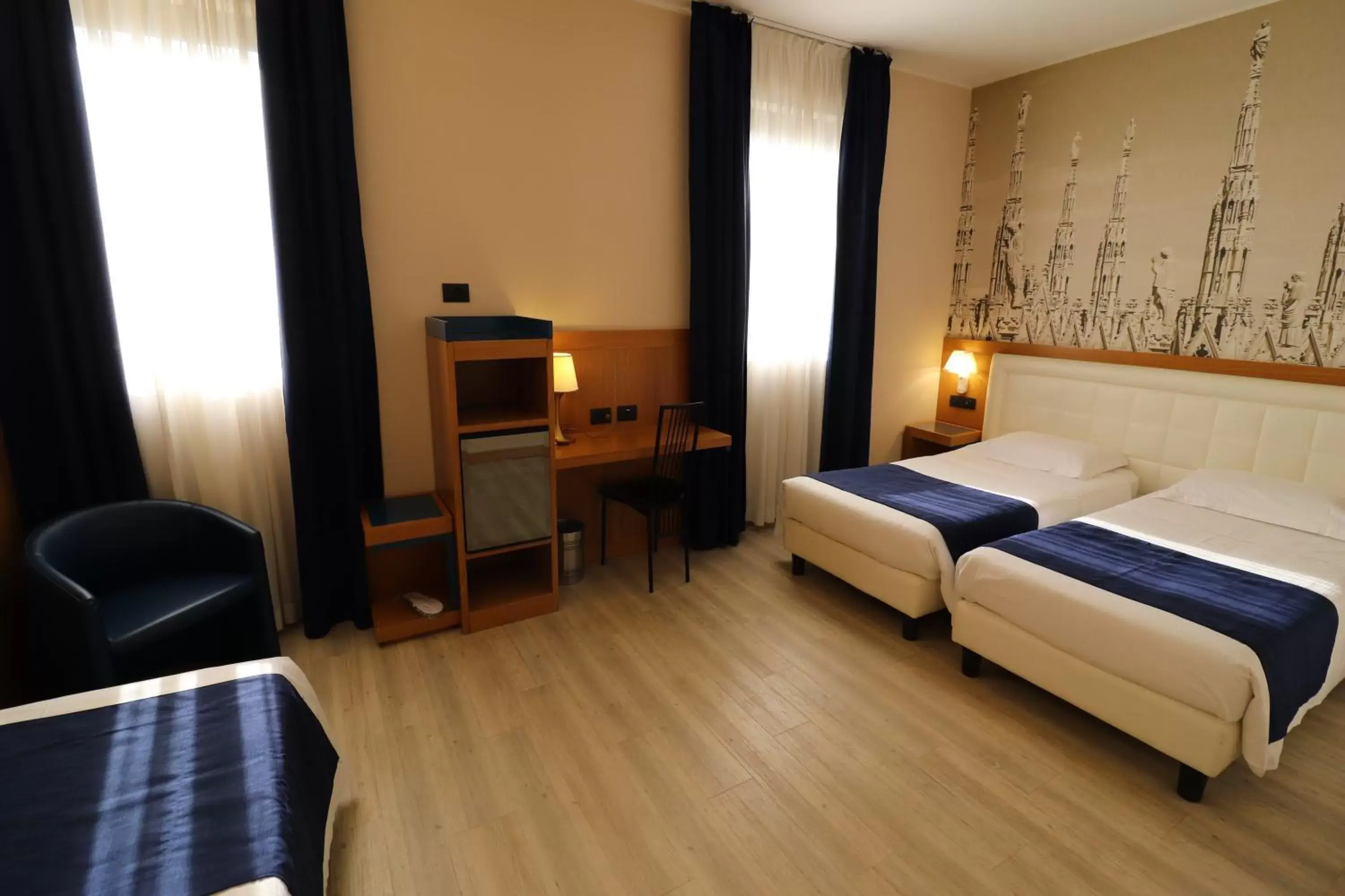 Bedroom, Bed in Hotel Domenichino
