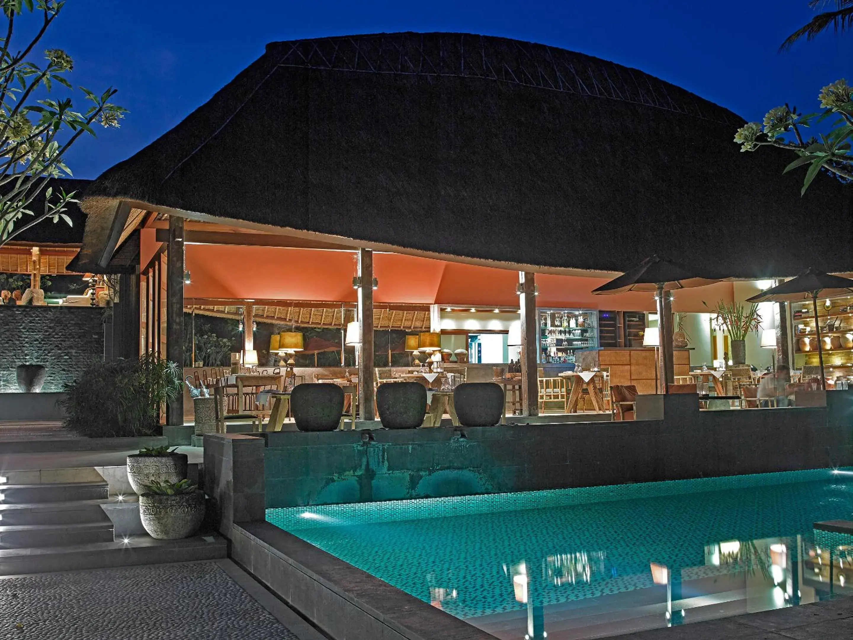 Restaurant/places to eat, Swimming Pool in The Purist Villas & Spa Ubud