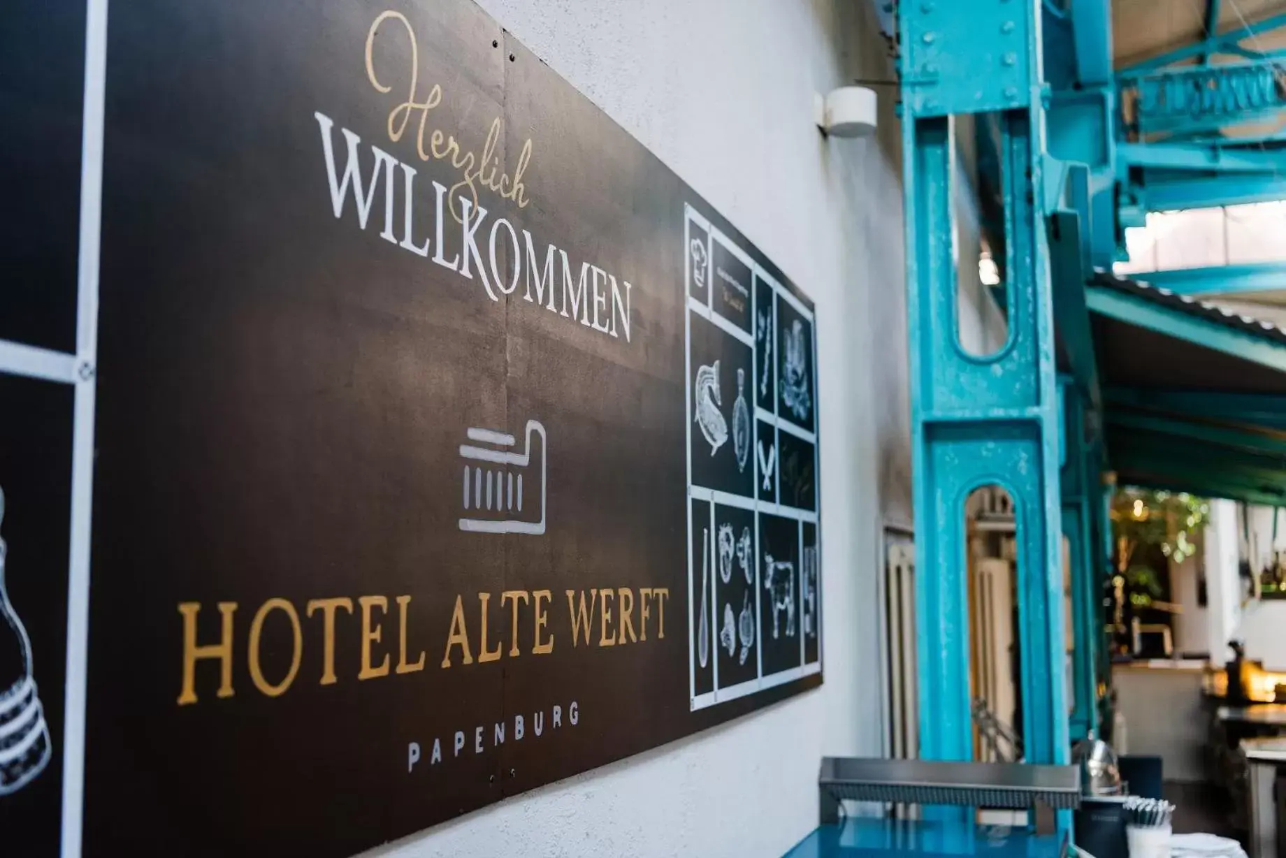 Restaurant/places to eat, Property Logo/Sign in Hotel Alte Werft