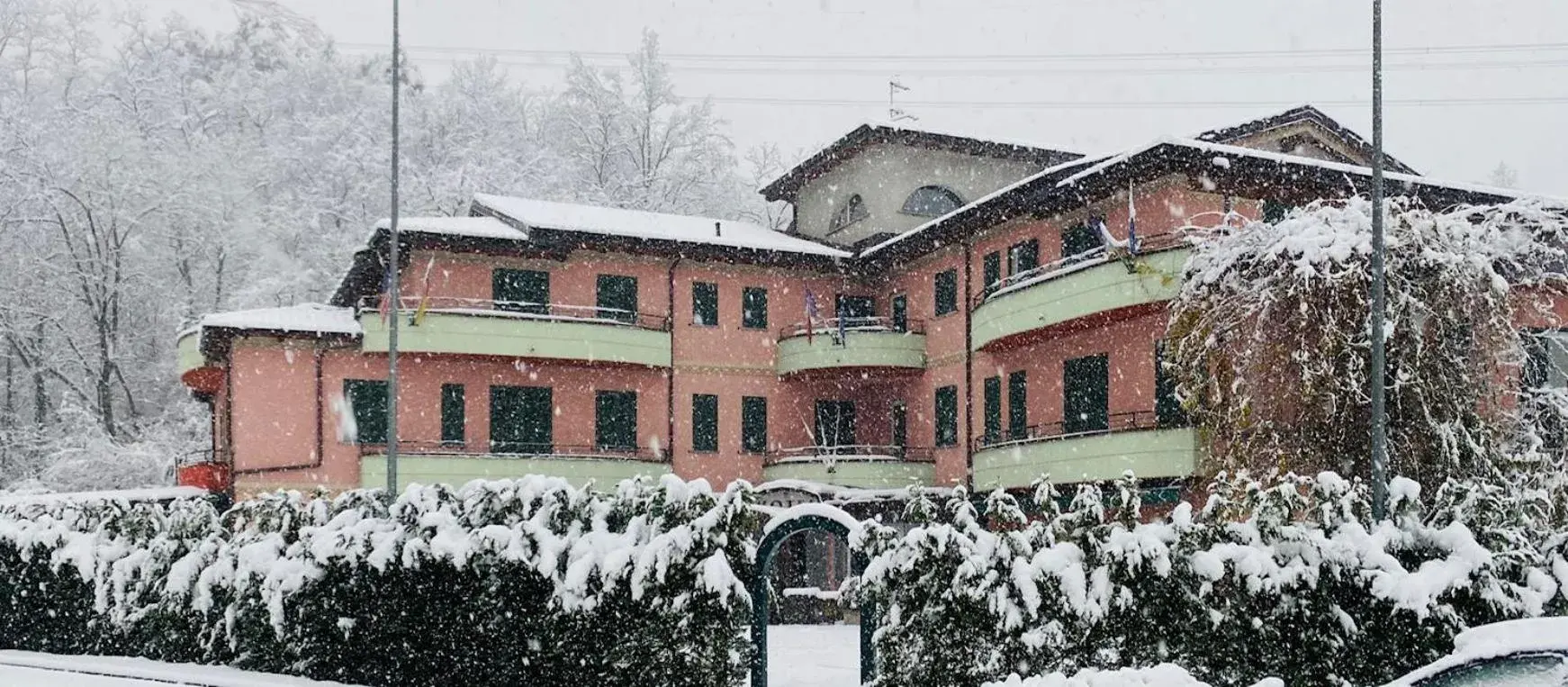 Property building, Winter in Impero Hotel Varese Beauty & Spa