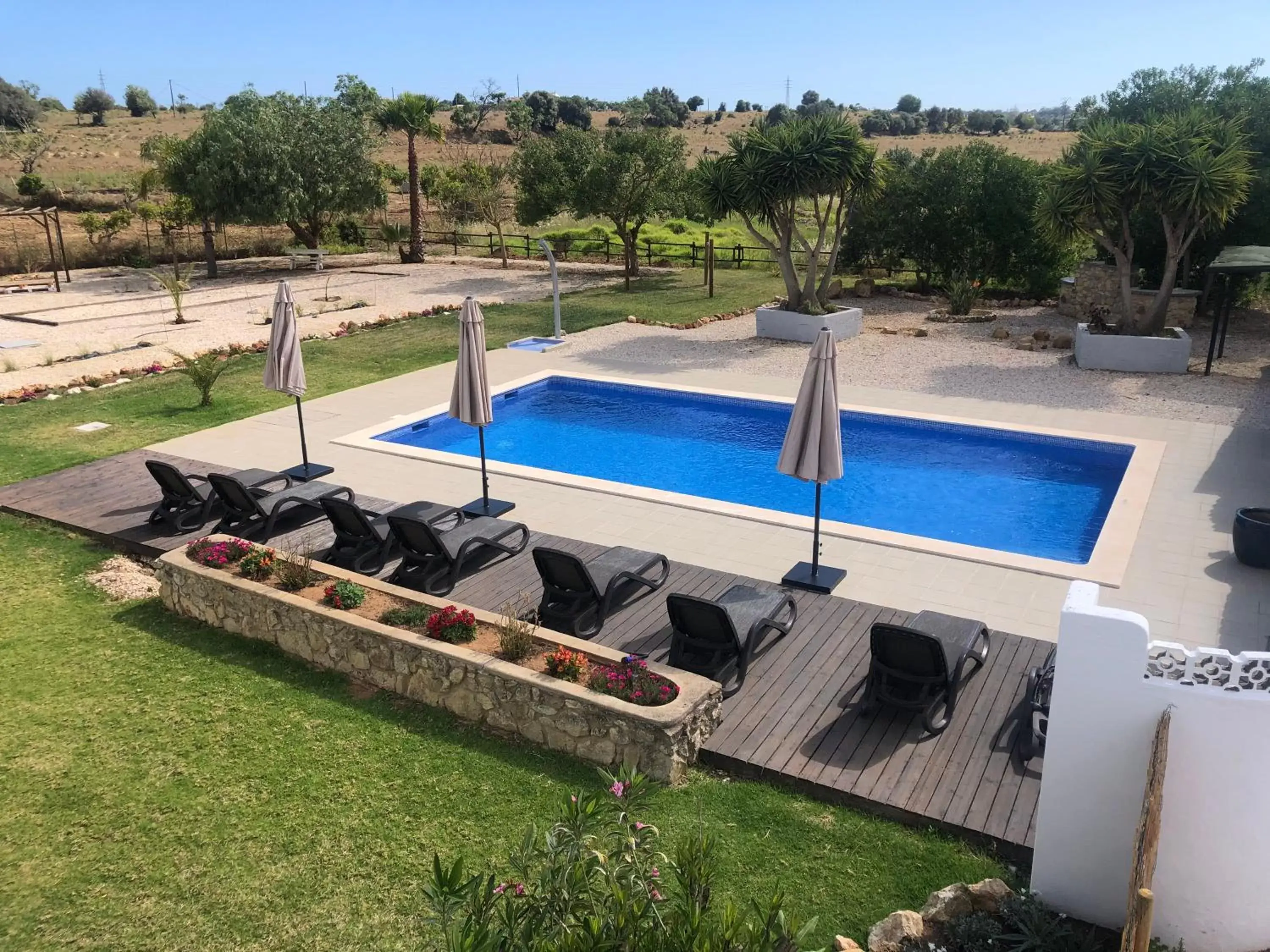 Pool view in Casa Jardim Oasis