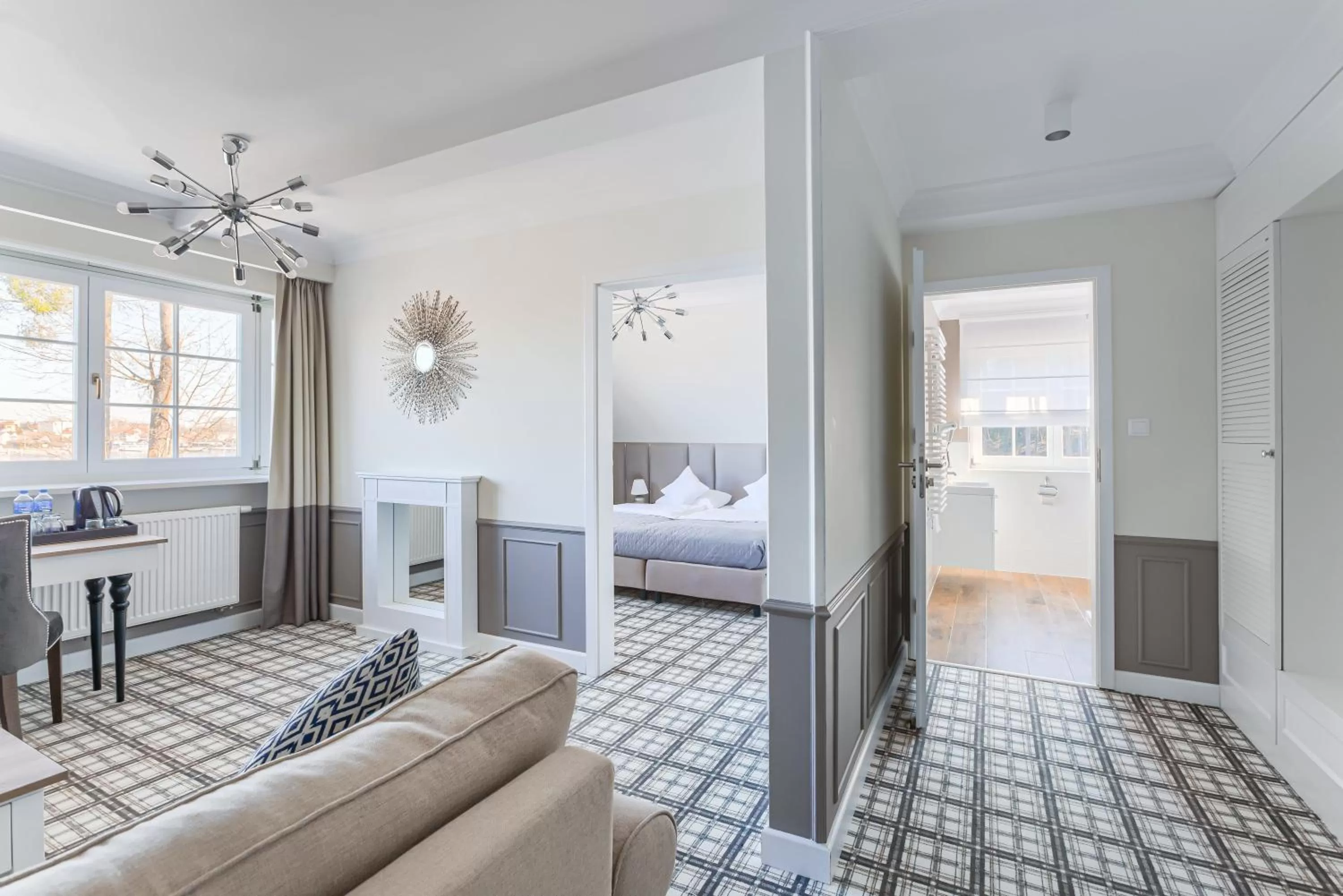 Living room, Bed in Amax Boutique Hotel