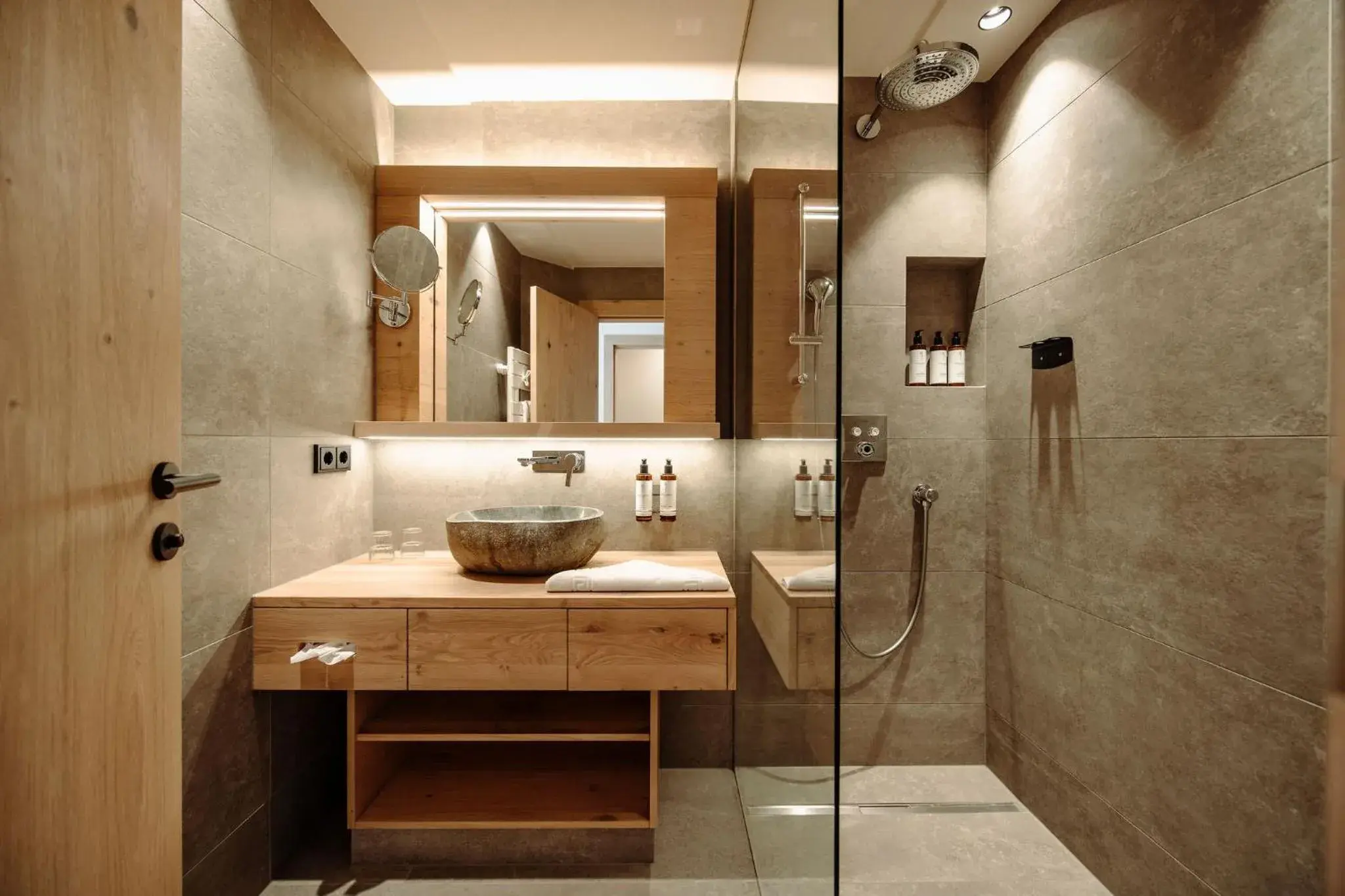 Shower, Bathroom in Alpina Family, Spa & Sporthotel