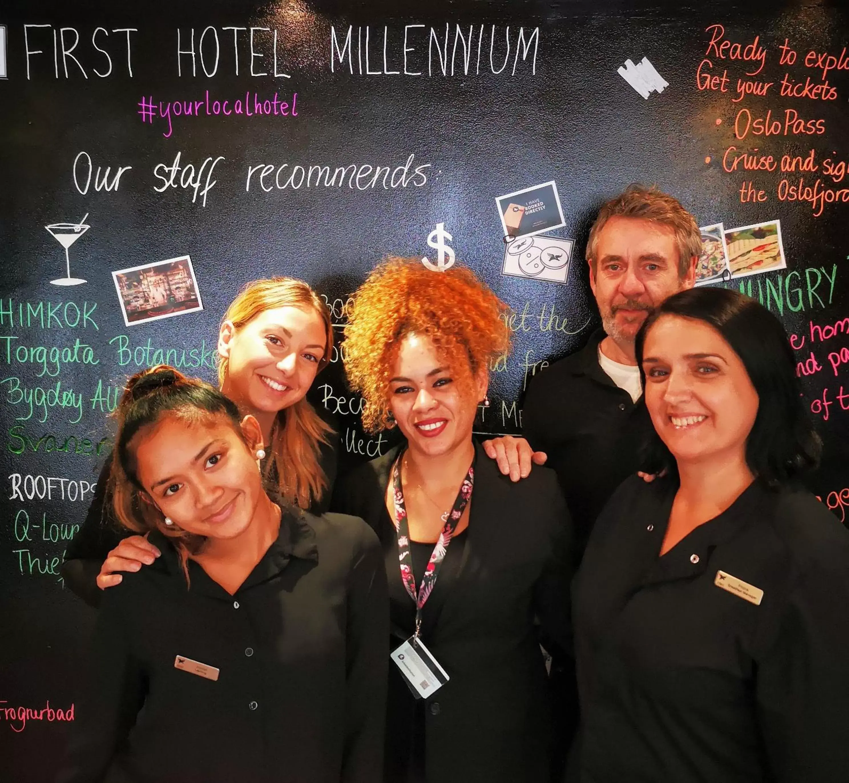 Staff in First Hotel Millennium