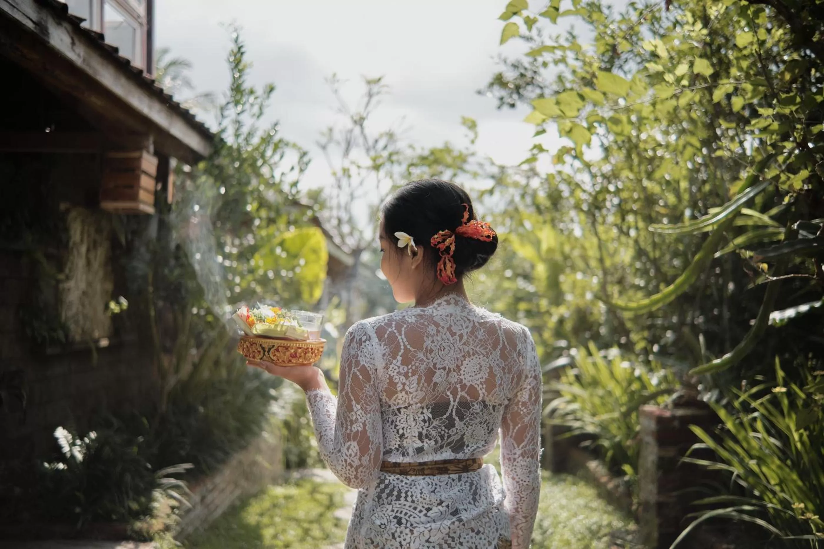 Staff in Joglo Organik Guesthouse