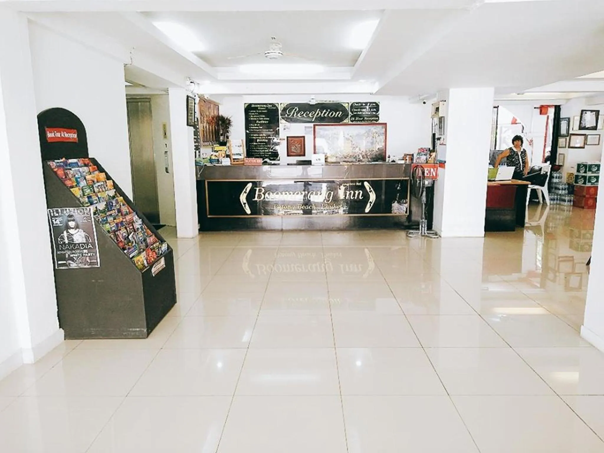 Lobby or reception in Boomerang Inn