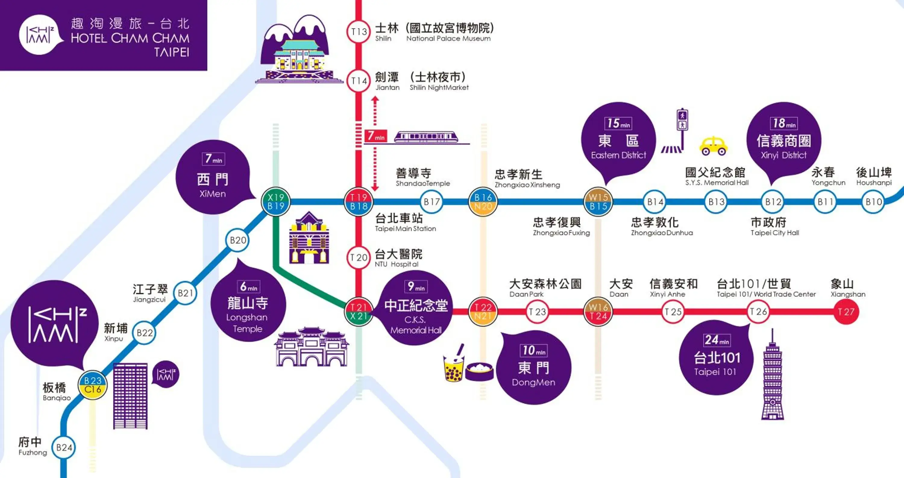 Location, Bird's-eye View in HOTEL CHAM CHAM - Taipei (Quarantine Hotel)