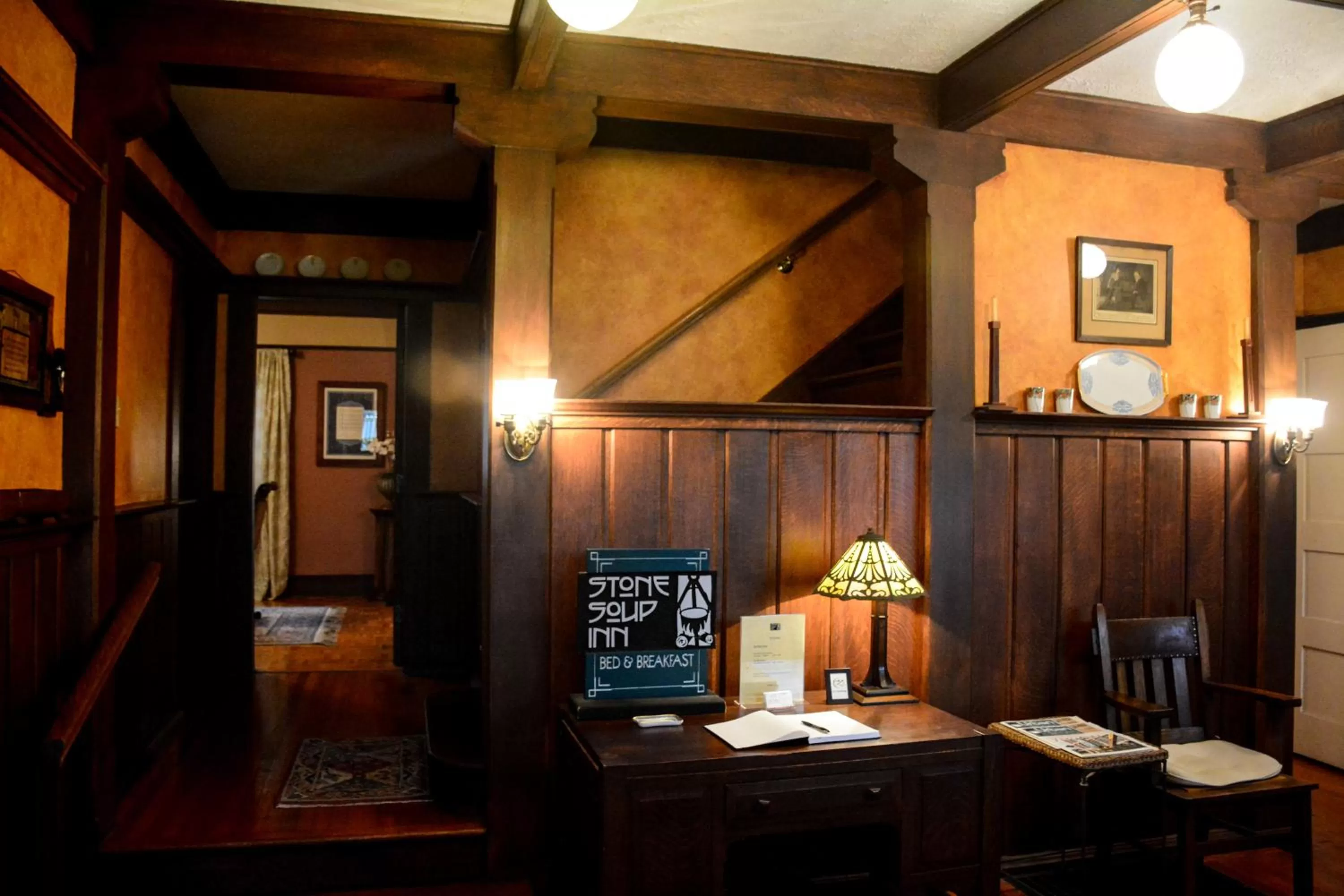 Lobby or reception in Stone Soup Inn