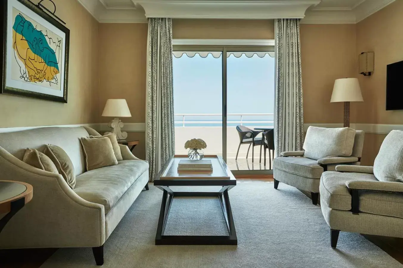 Living room, Seating Area in Grand-Hôtel du Cap-Ferrat, A Four Seasons Hotel