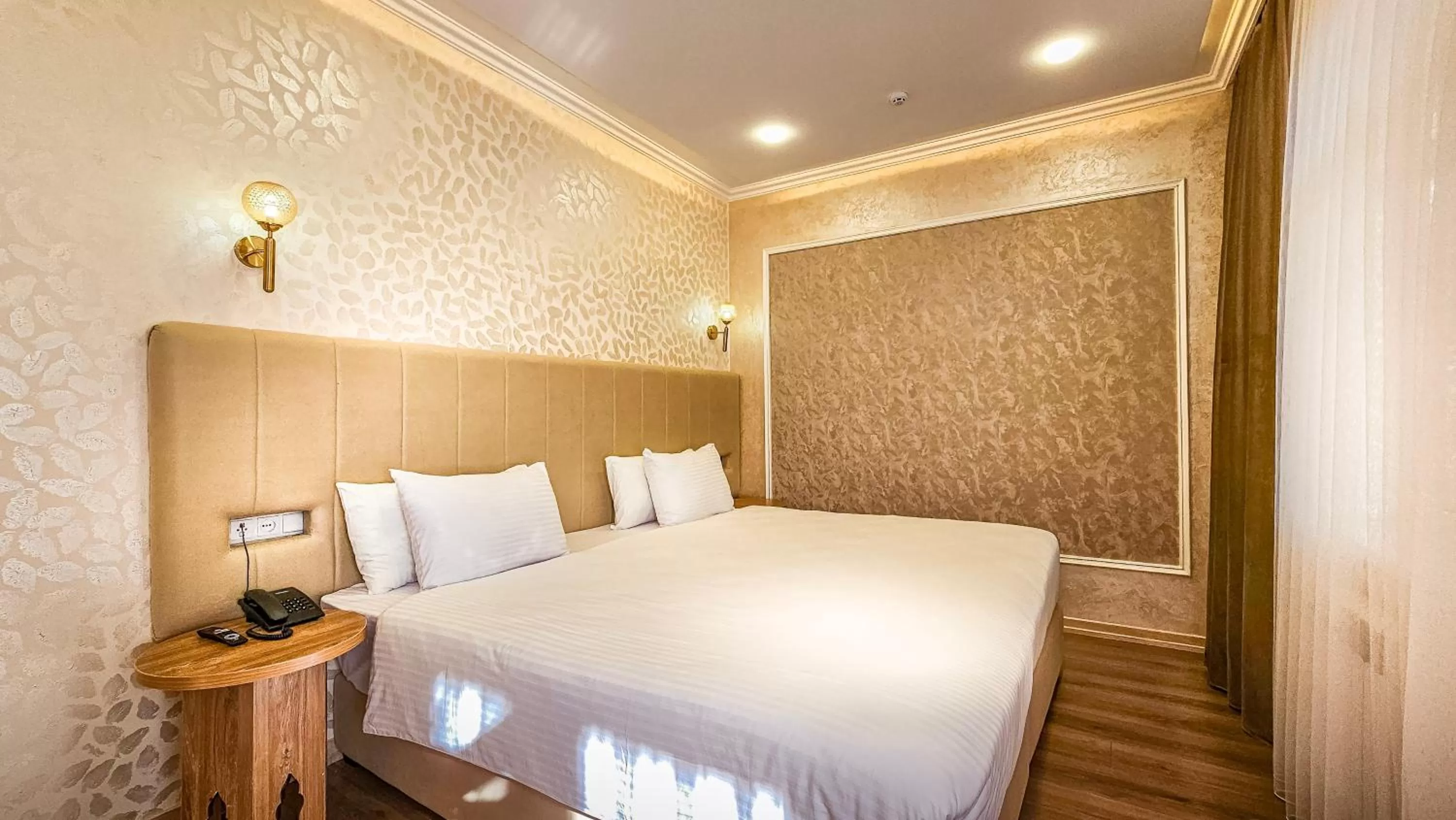 Bed in Hotel Bankir Khiva