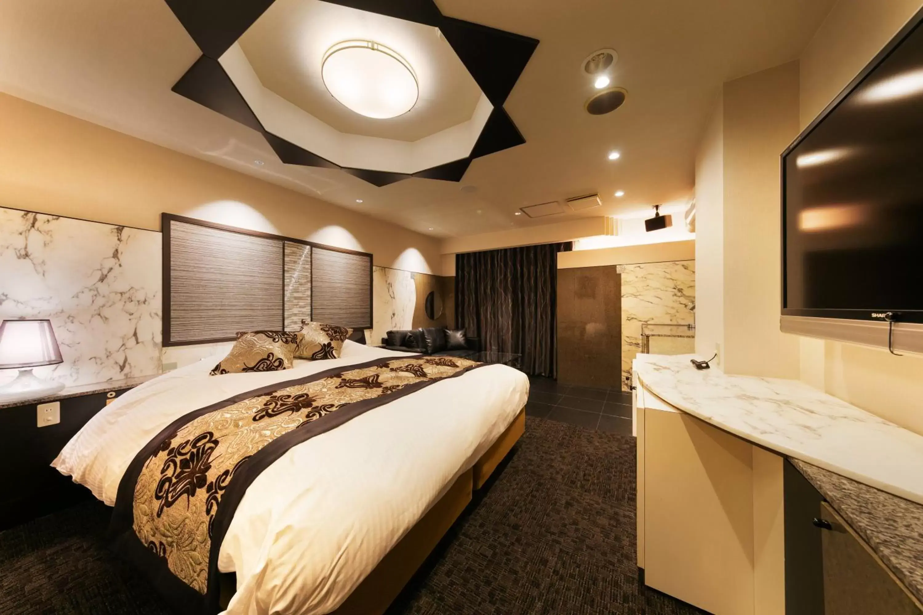 Bed in Hotel Eldia Luxury Kobe (Adult Only)