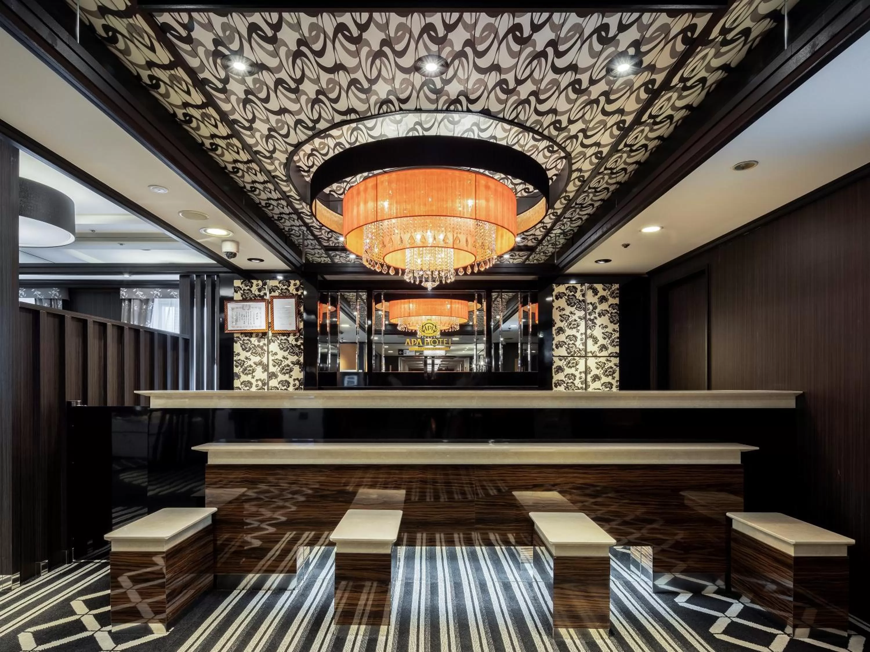 Lobby or reception in APA Hotel Kurashiki Ekimae