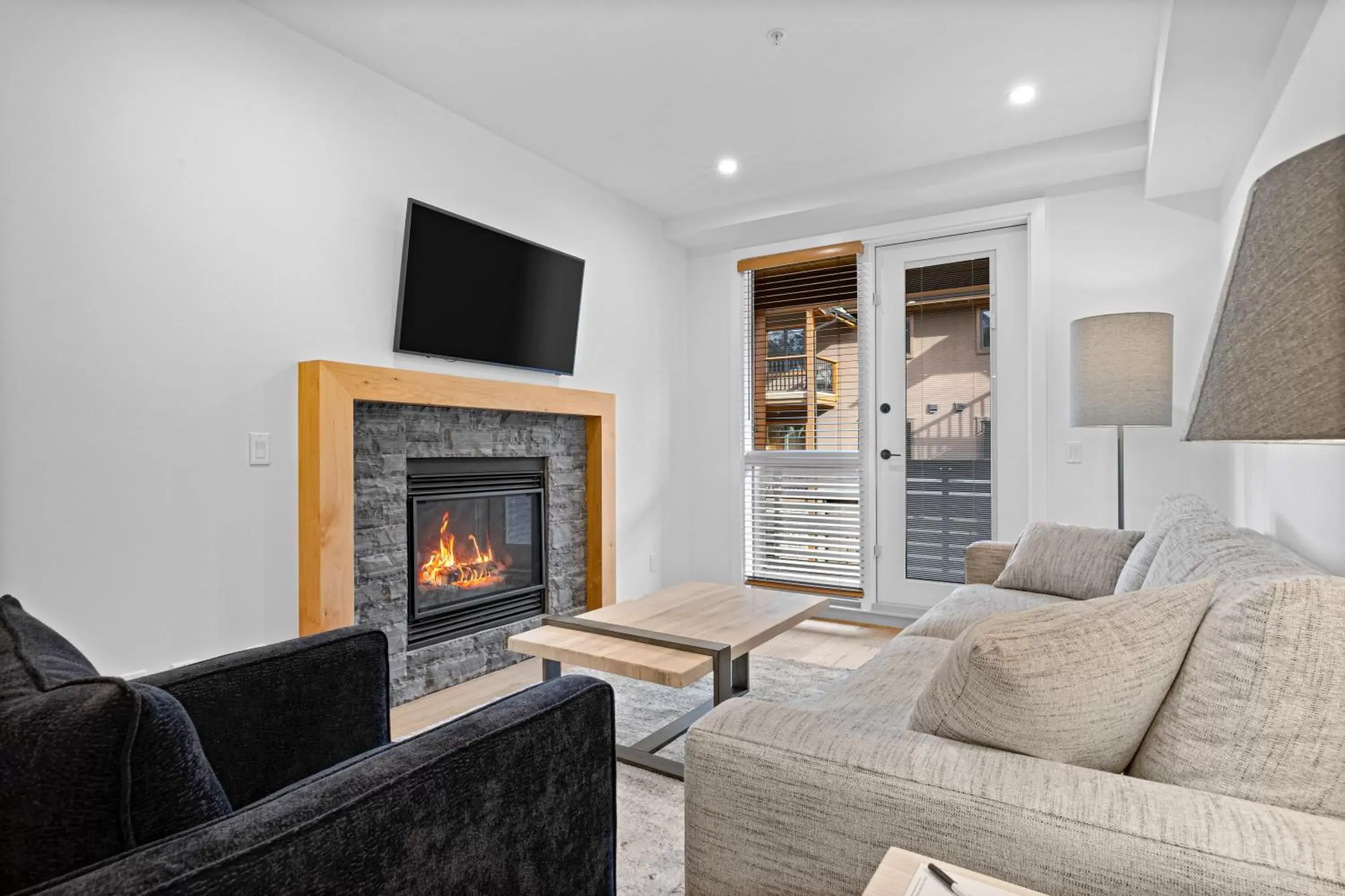 Living room, Seating Area in Tamarack Lodge by Spring Creek Vacations