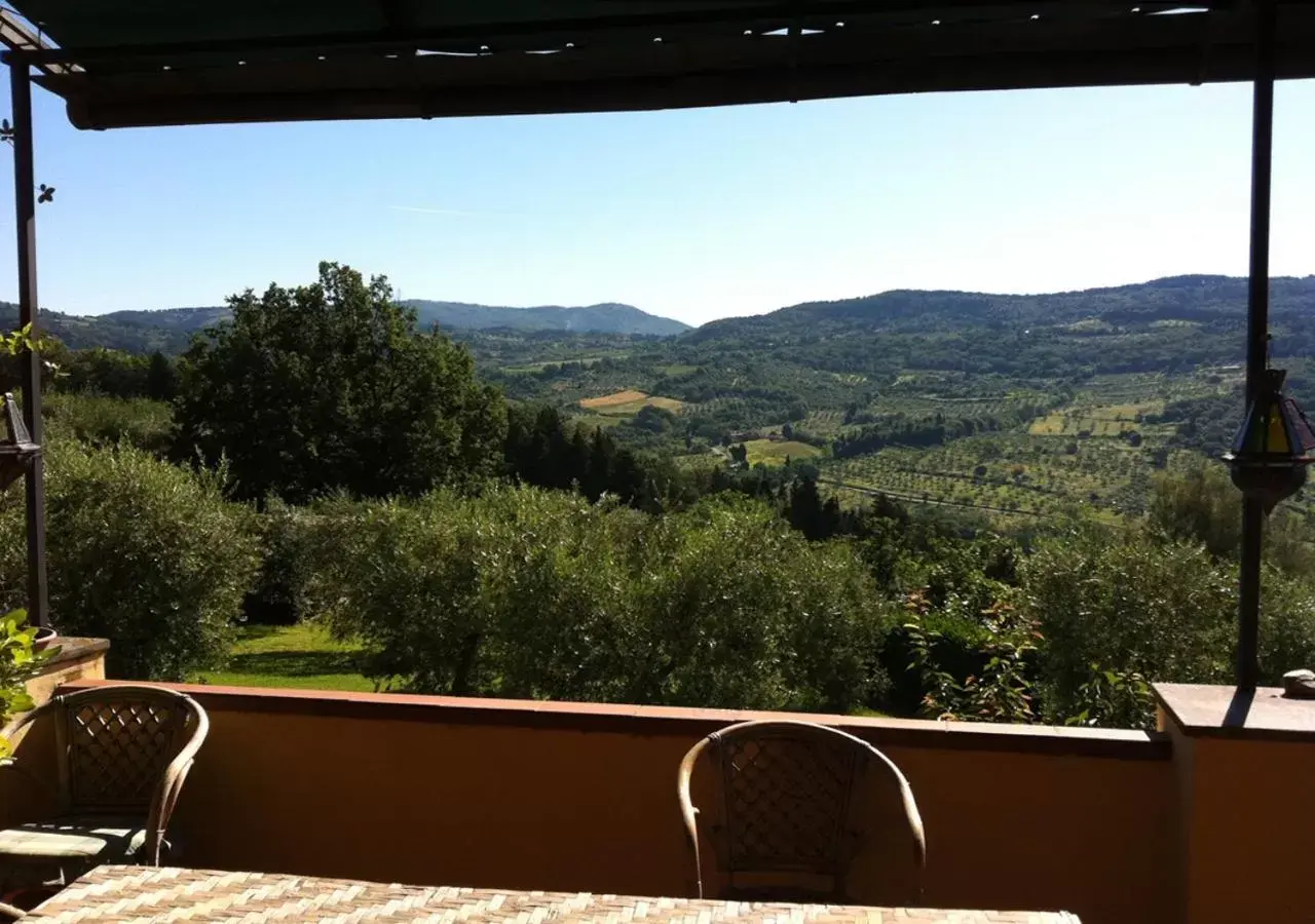 View (from property/room), Mountain View in Independent loft on Florence's hills