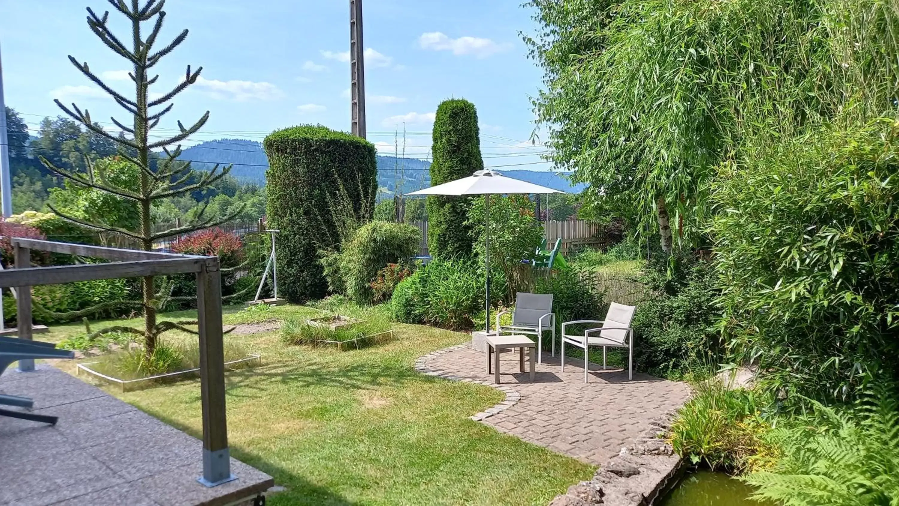 Garden in Studio d'hôtes à 10 km de Gérardmer (Le Tholy)