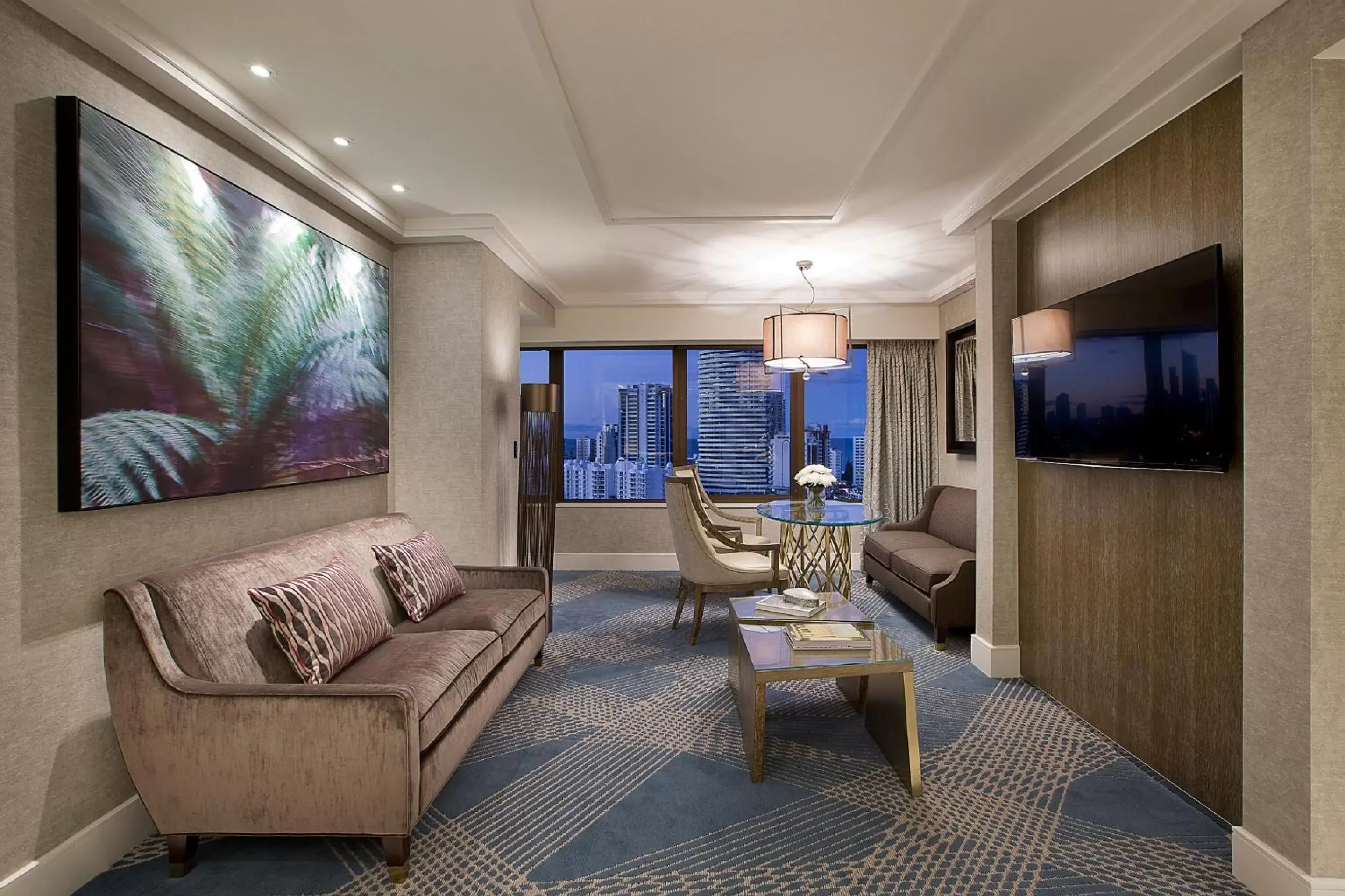 Living room, Seating Area in The Star Grand at The Star Gold Coast