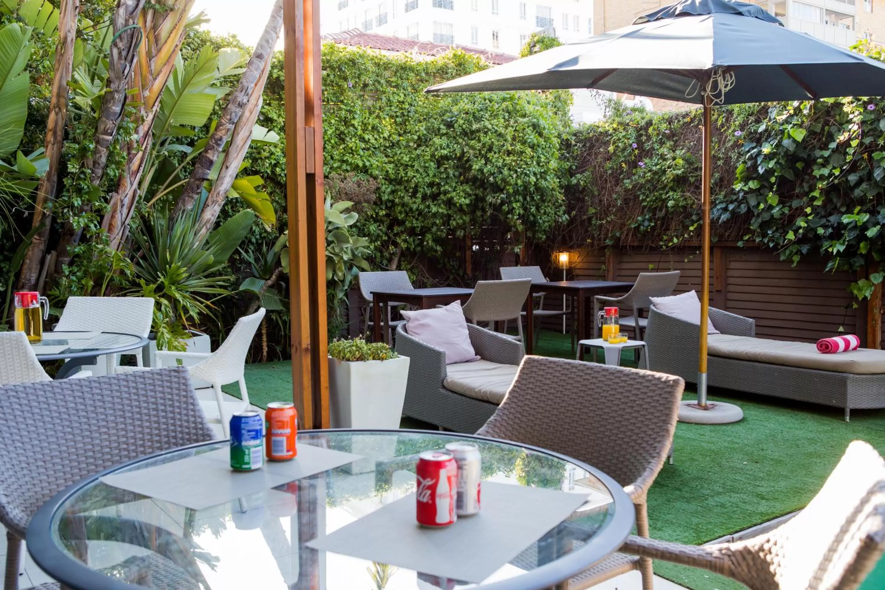 Garden in The One 8 Hotel in Green Point - Solar Power