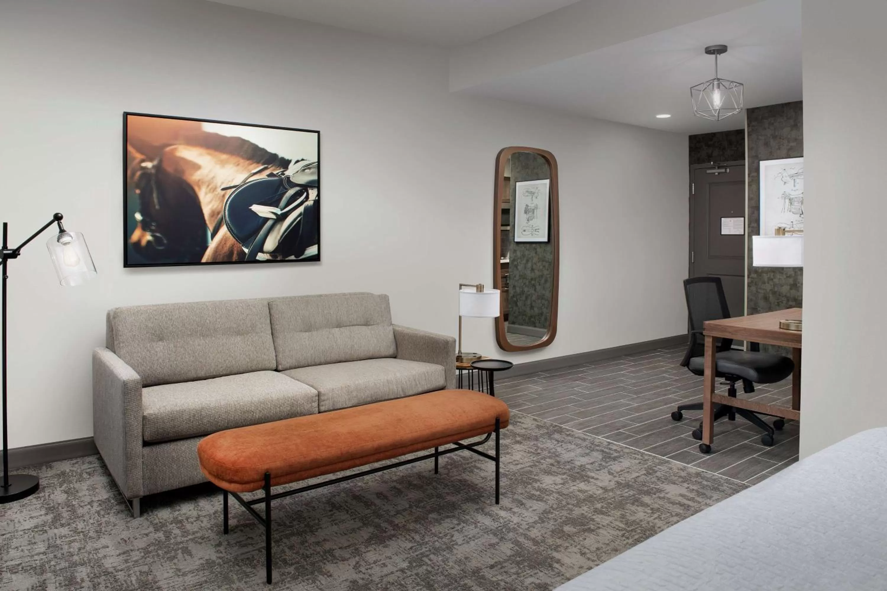 Bedroom in Homewood Suites By Hilton Louisville Airport