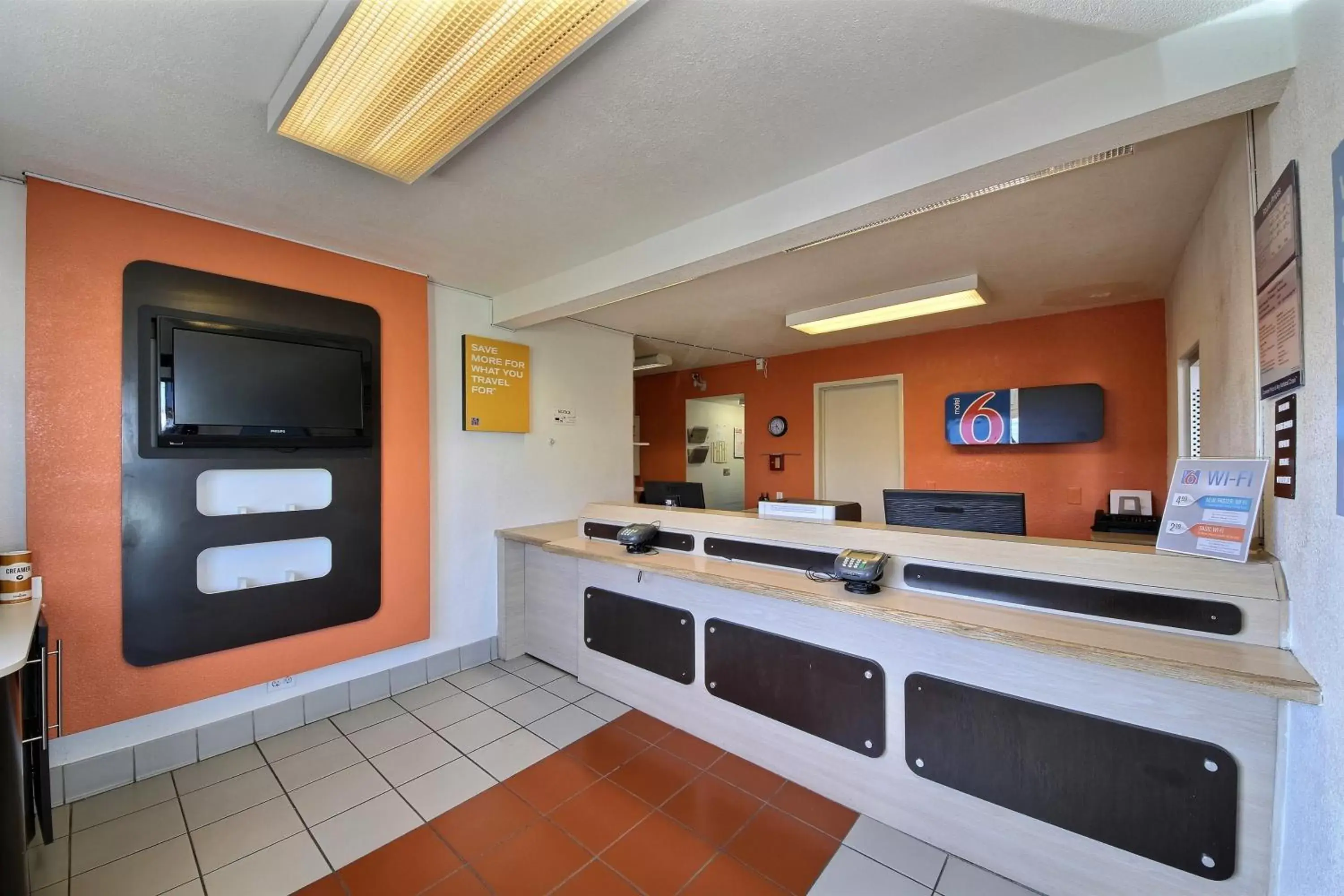 Lobby or reception in Motel 6-Laredo, TX - South Lobby or reception in Motel 6-Laredo, TX - South