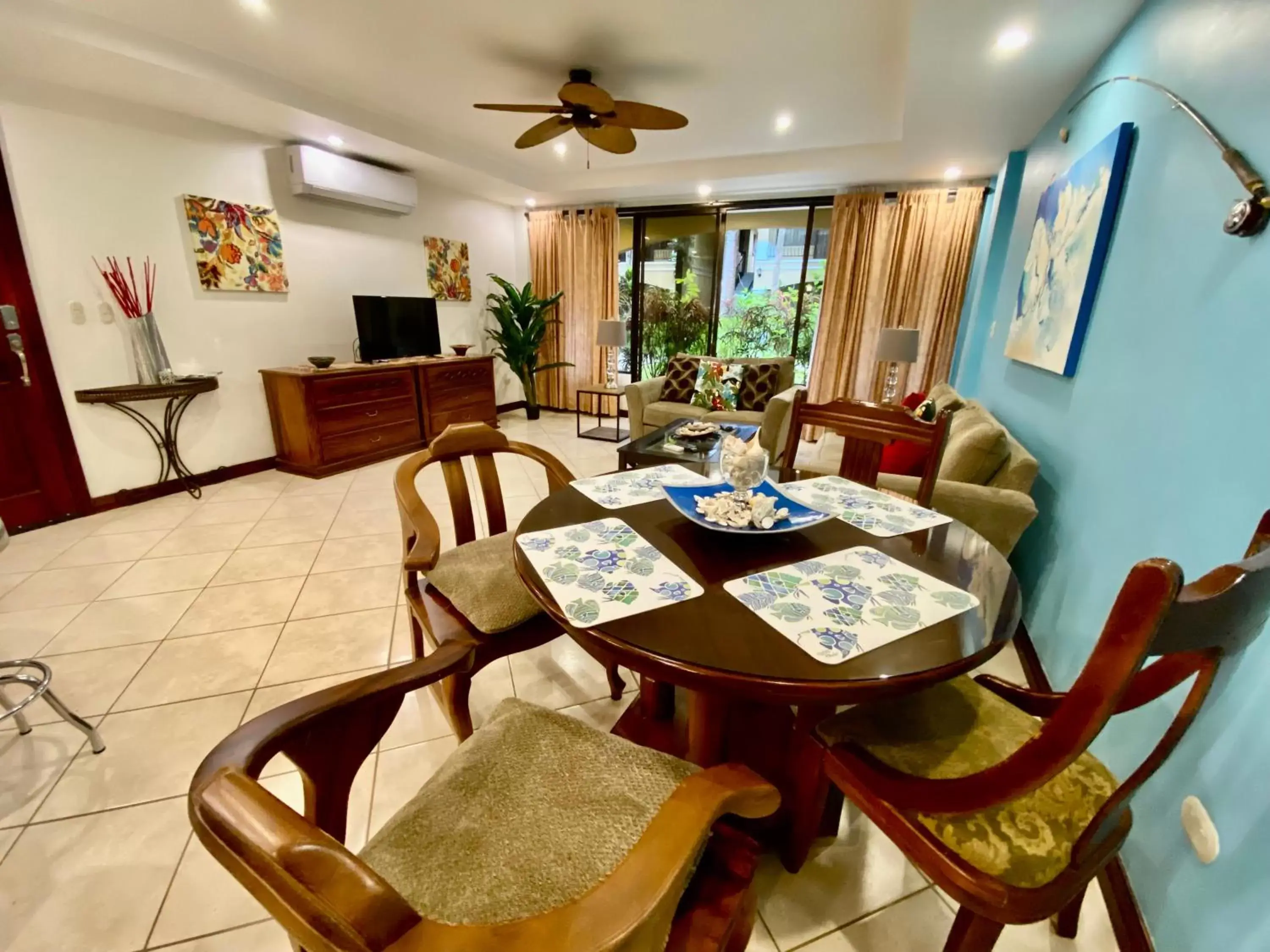 Living room, Dining Area in Monte Carlo Luxury Condominiums