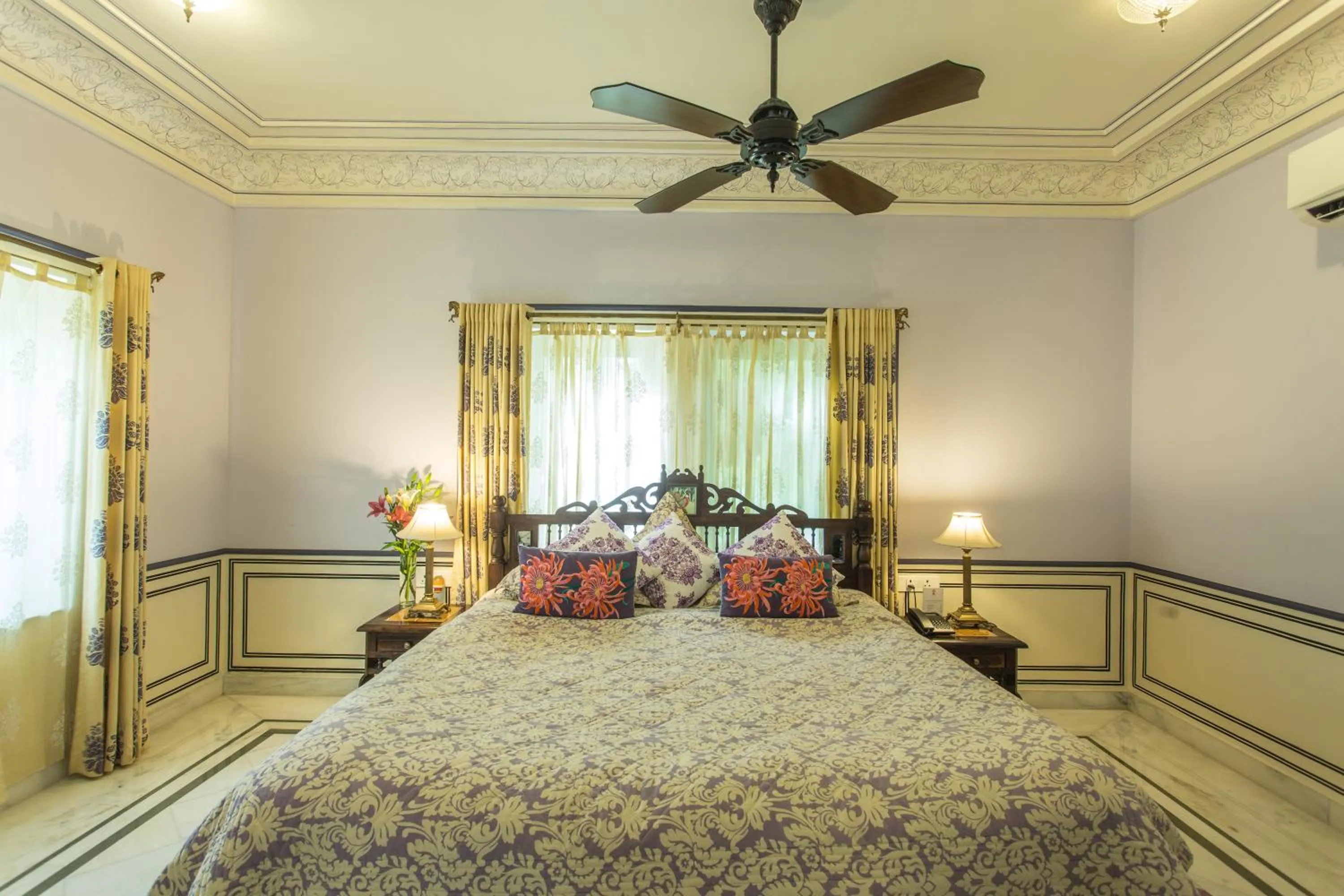 Bedroom, Bed in Royal Heritage Haveli - By Leisure Hotels