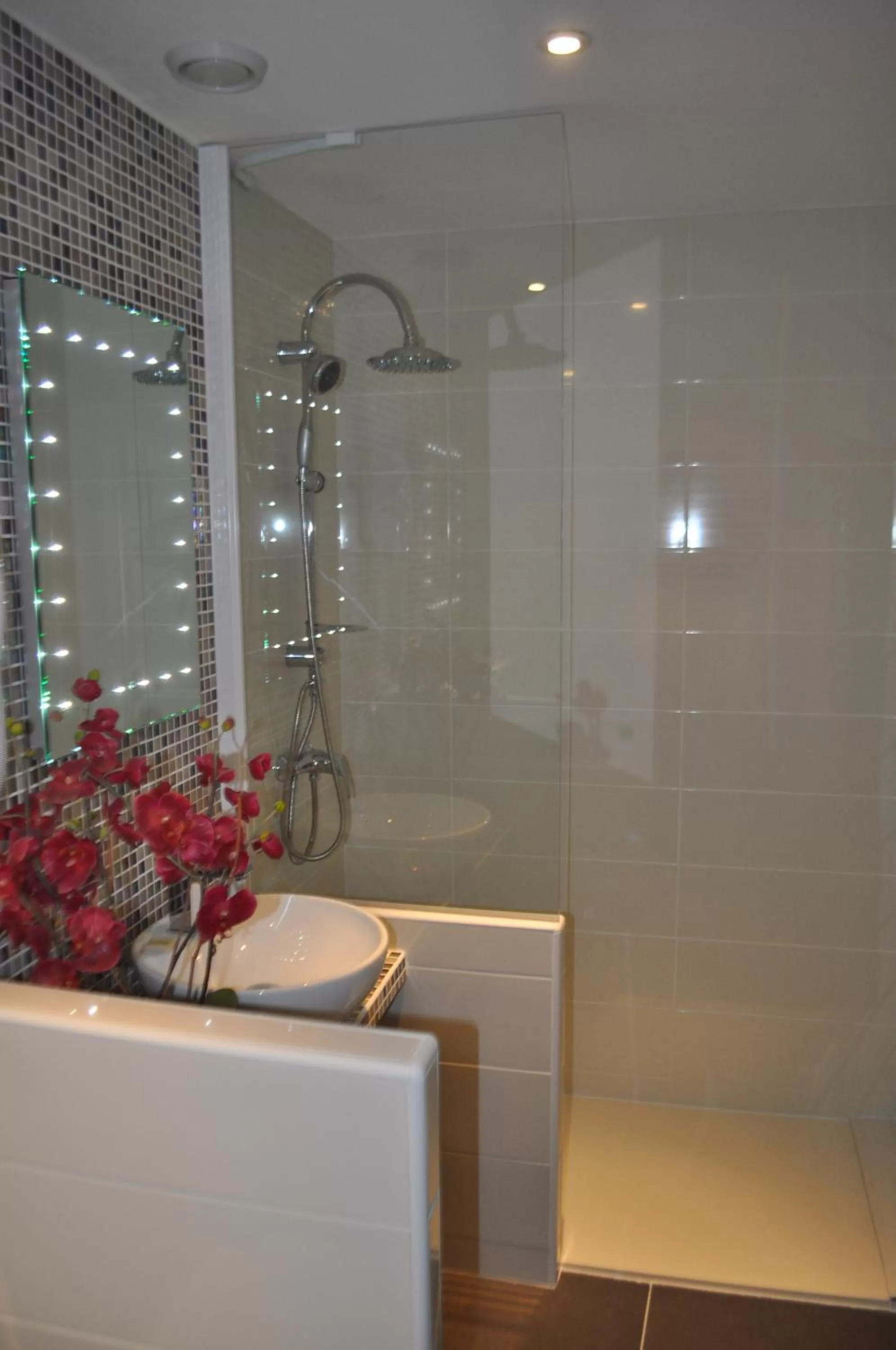 Shower in Hôtel Restaurant de l'Ecu