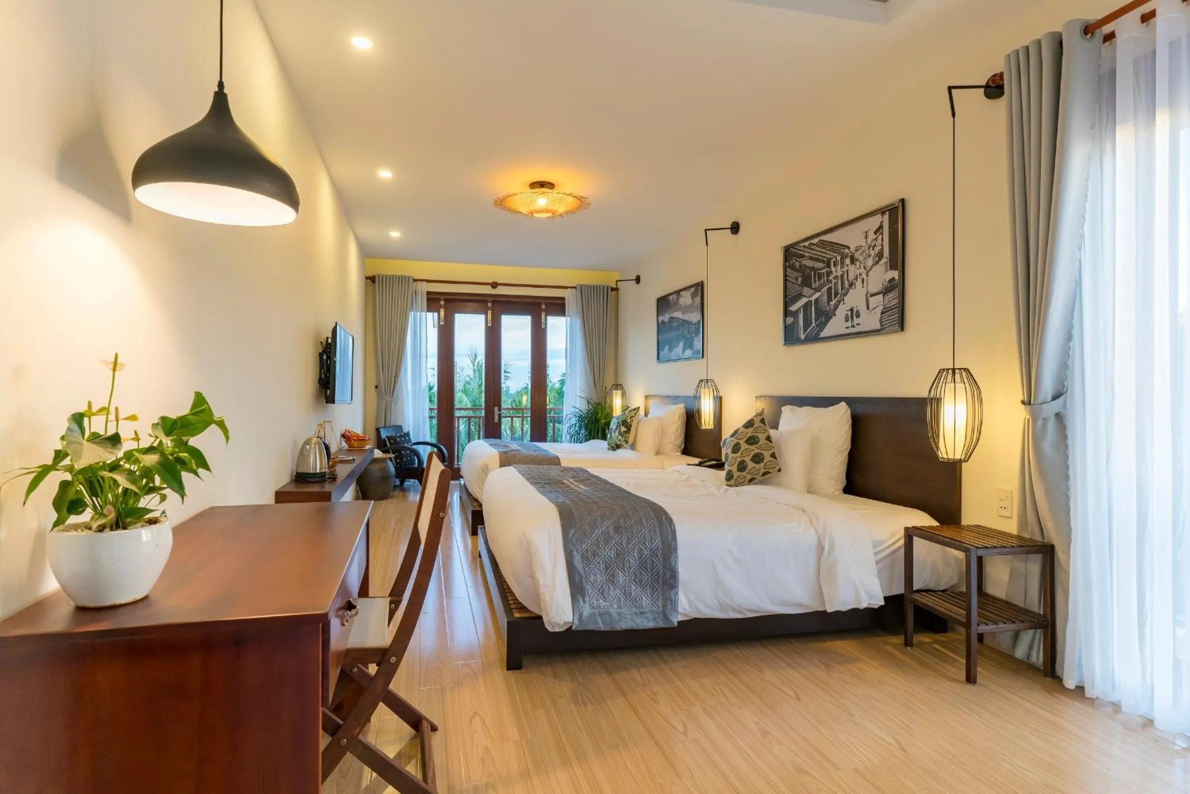 Photo of the whole room, Bed in Riverside Hamlet Homestay & Villa