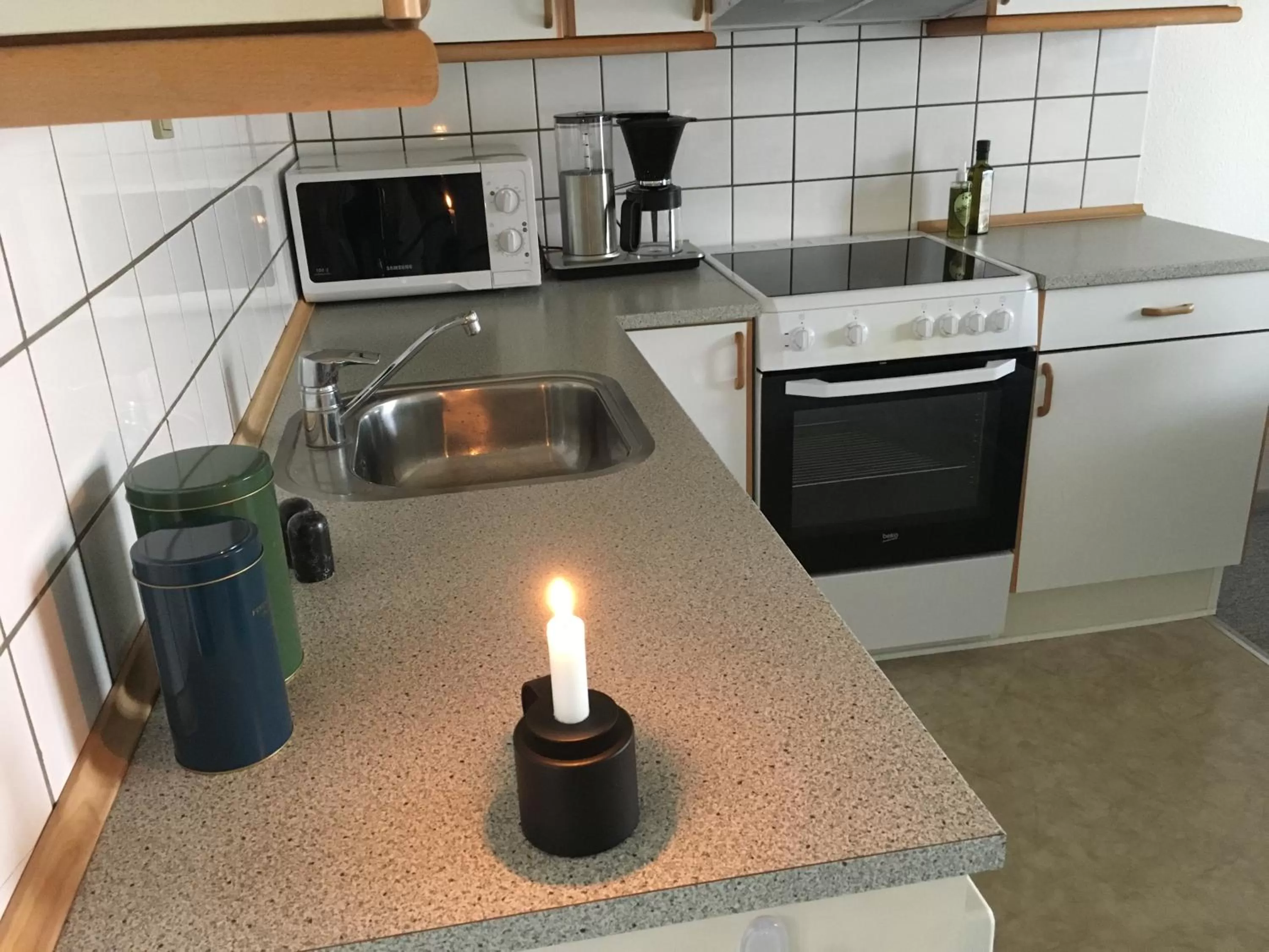 Kitchen or kitchenette in Løkken Badehotel Apartments