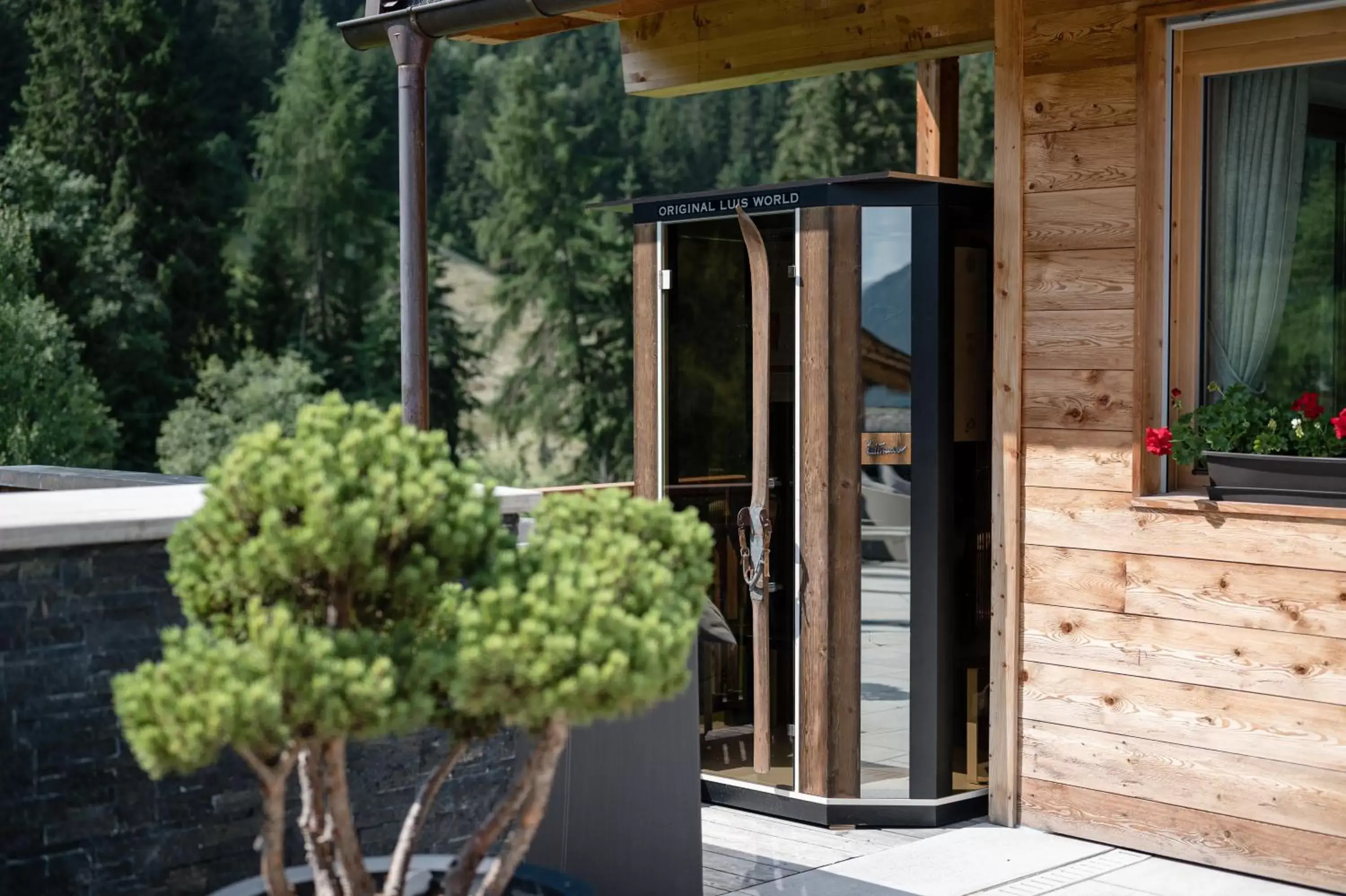 Sauna in Alpine Nature Hotel Stoll