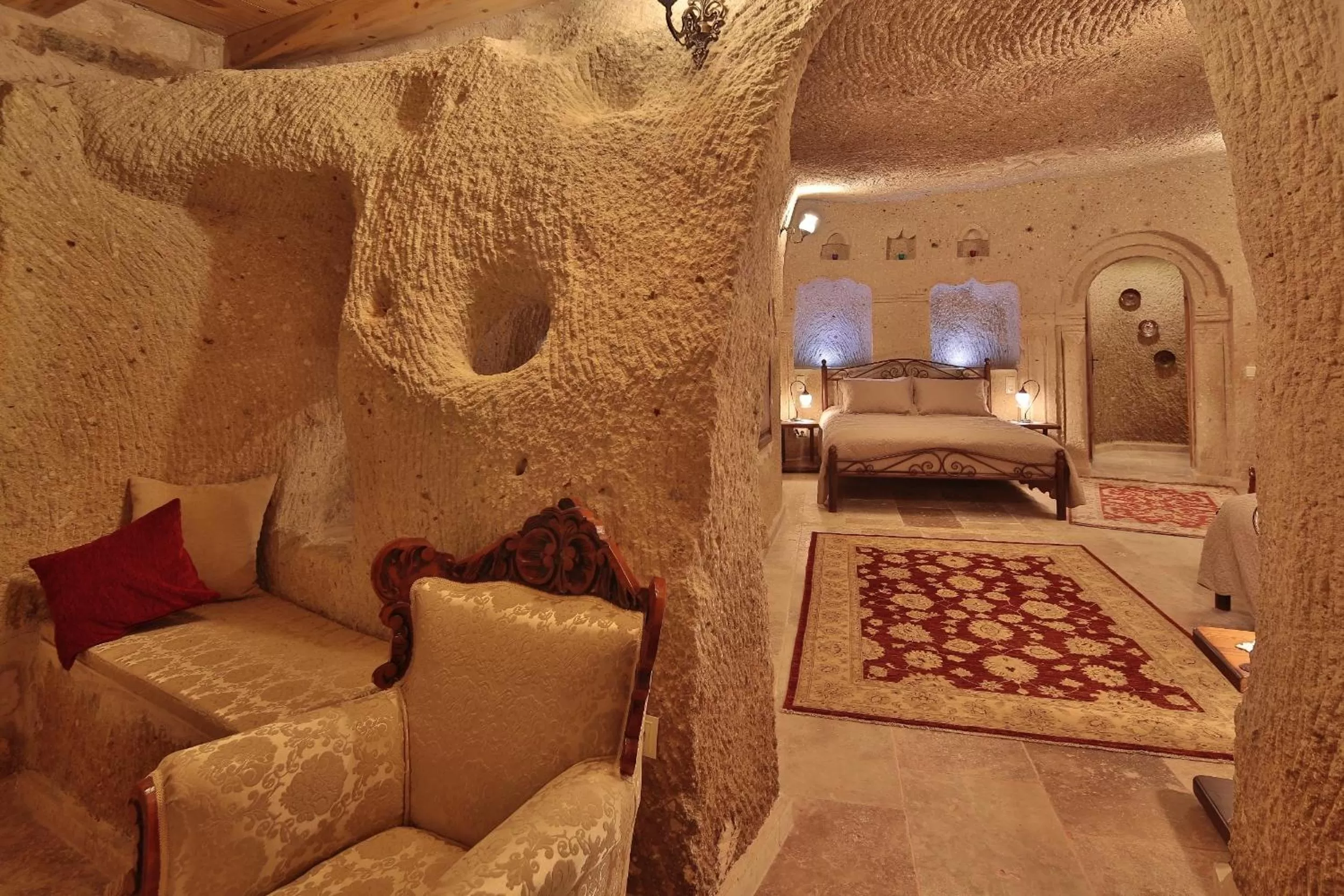 Garden, Bed in Vista Cave Hotel