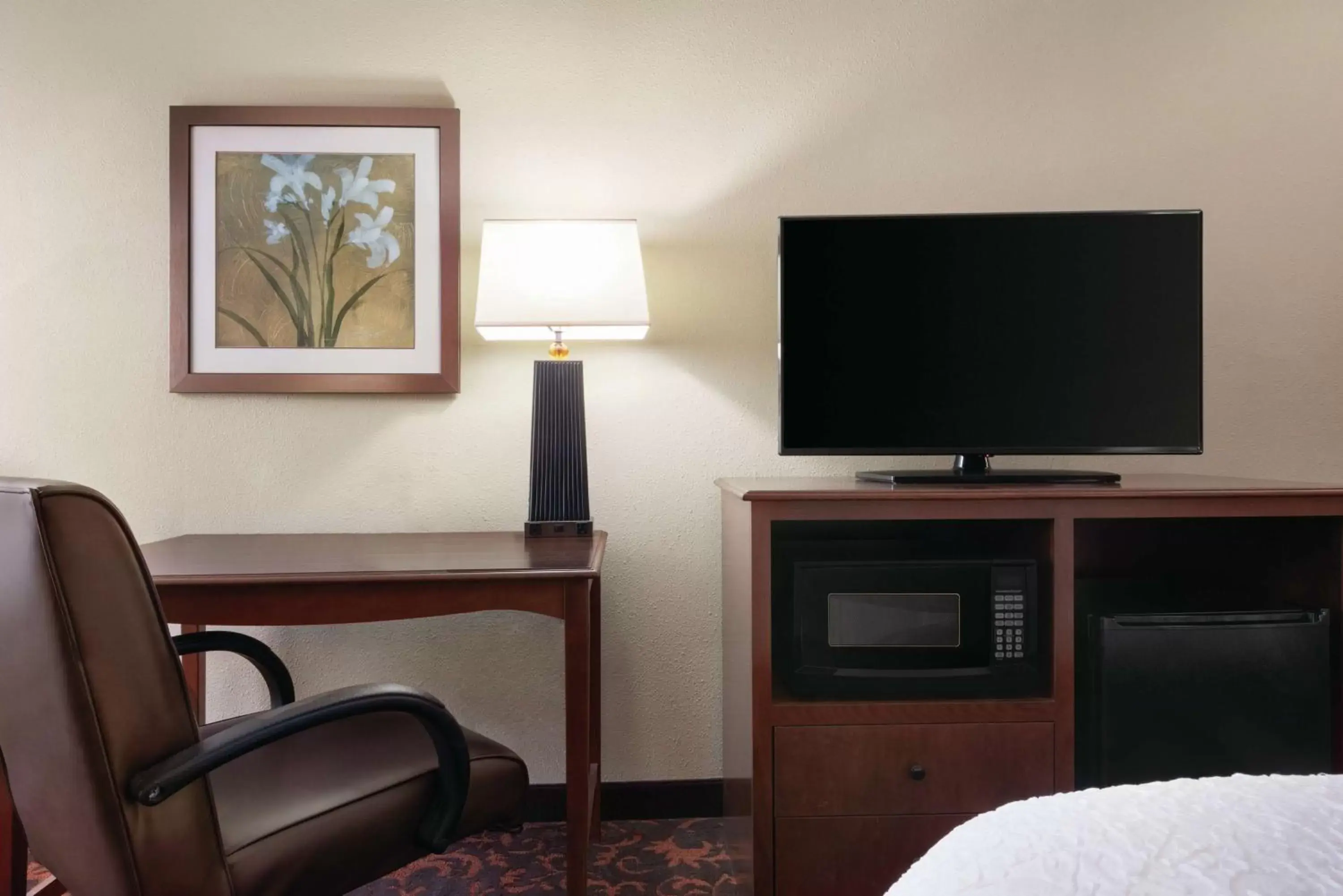 Bedroom, TV/Entertainment Center in Hampton Inn Chicago-Tinley Park