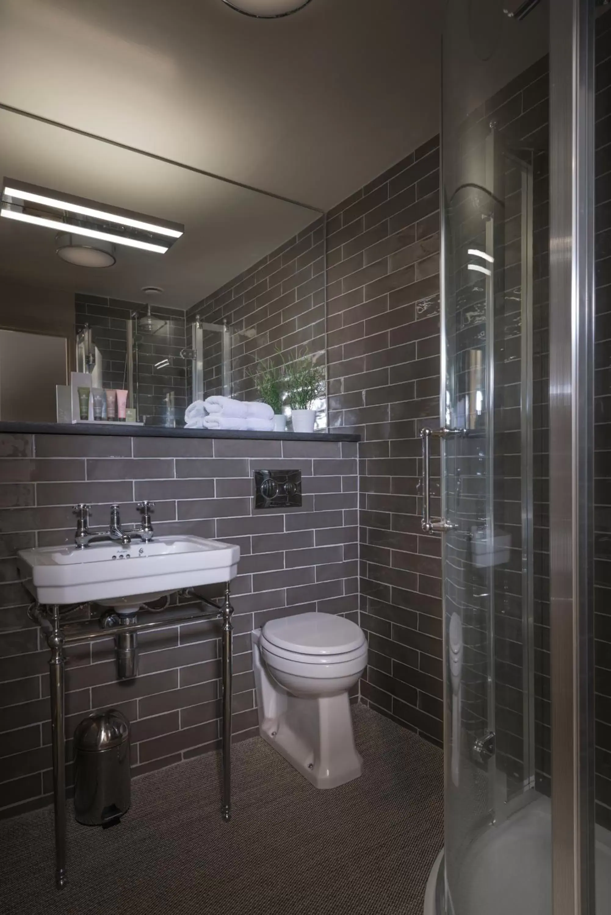 Shower, Bathroom in Harper's Steakhouse with Rooms, Haslemere