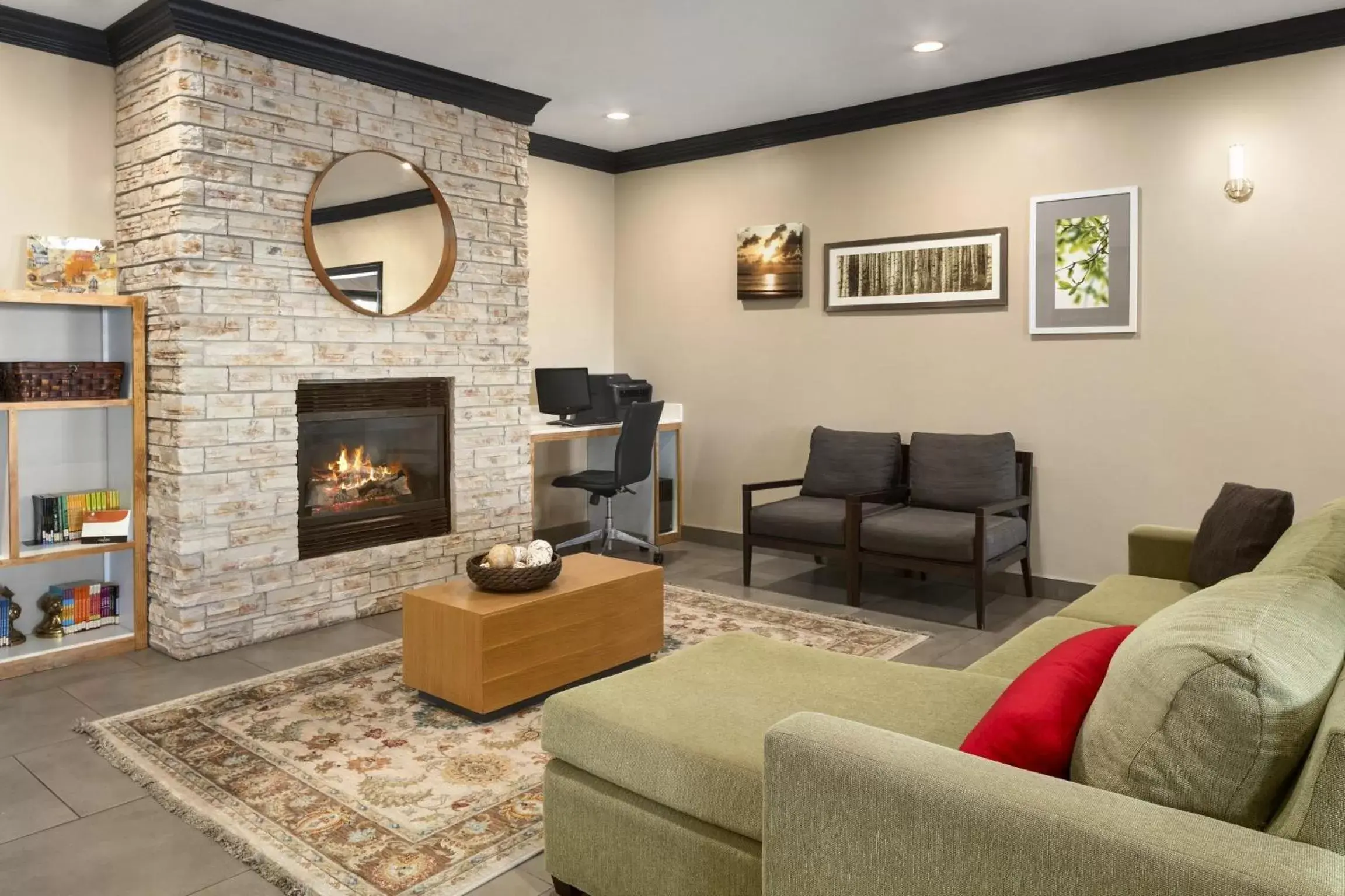 Lobby or reception, Seating Area in Country Inn & Suites by Radisson, Manteno, IL