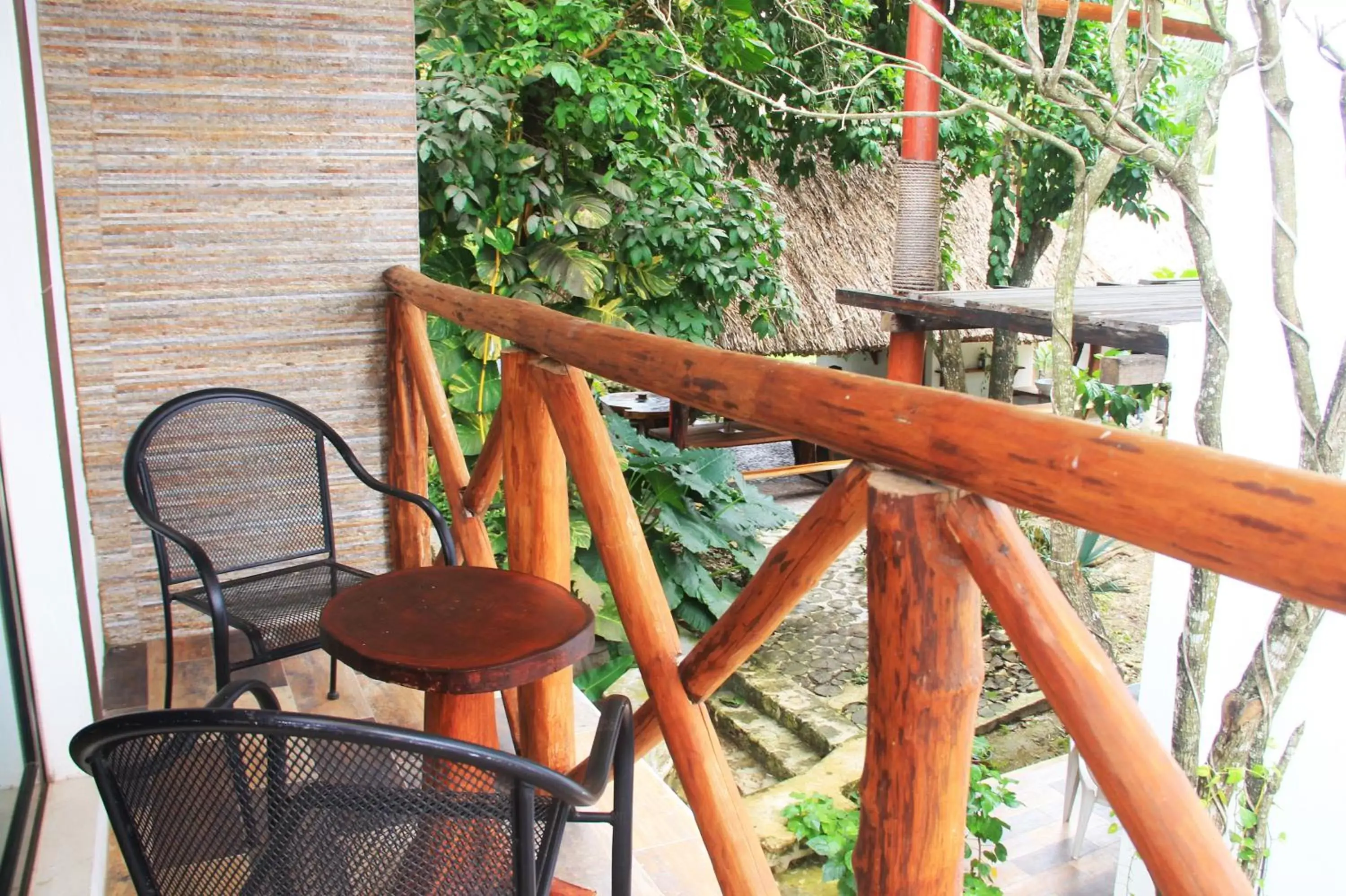 Balcony/Terrace in Hotel Pancho Villas Bacalar Vista a Laguna