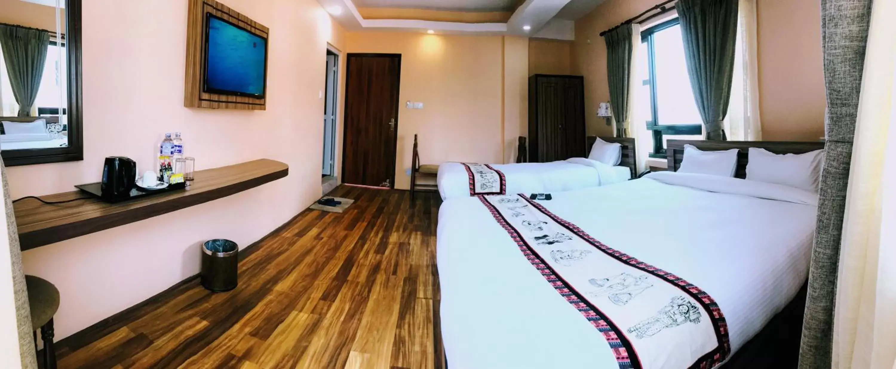 Photo of the whole room, Bed in Kathmandu Garden Home