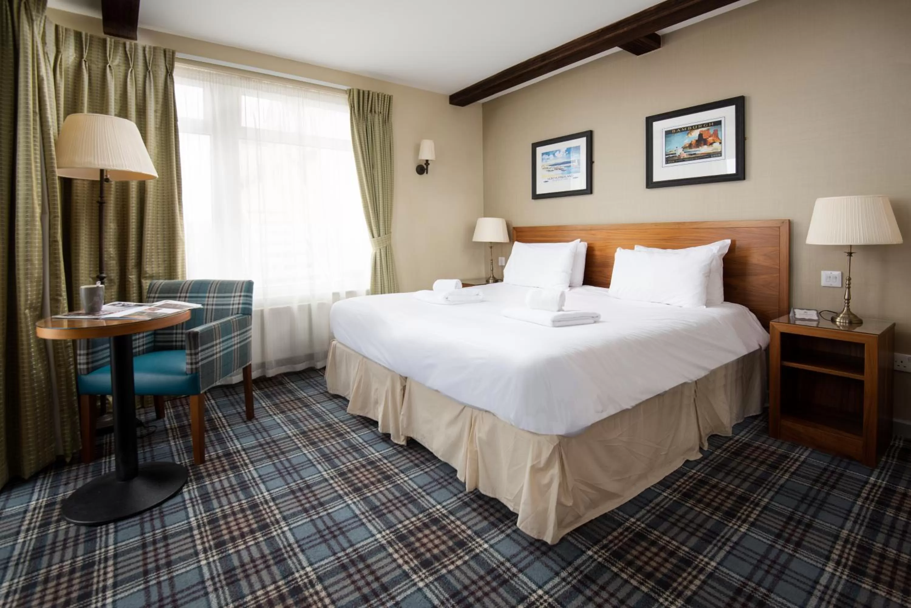 Bedroom, Bed in The Bamburgh Castle Inn - The Inn Collection Group