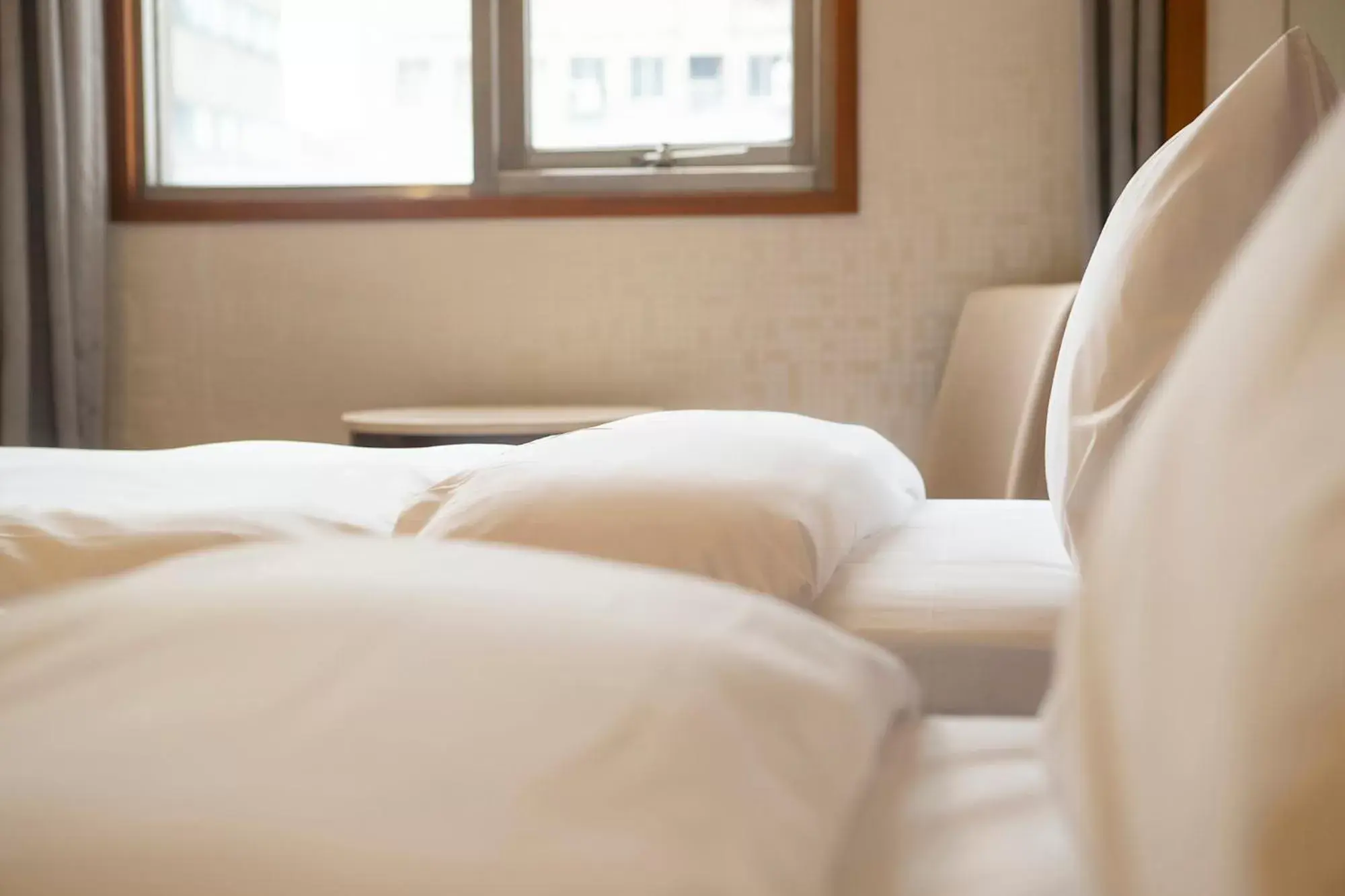 Bed in Hej Taipei Arena Hotel Bed in Hej Taipei Arena Hotel