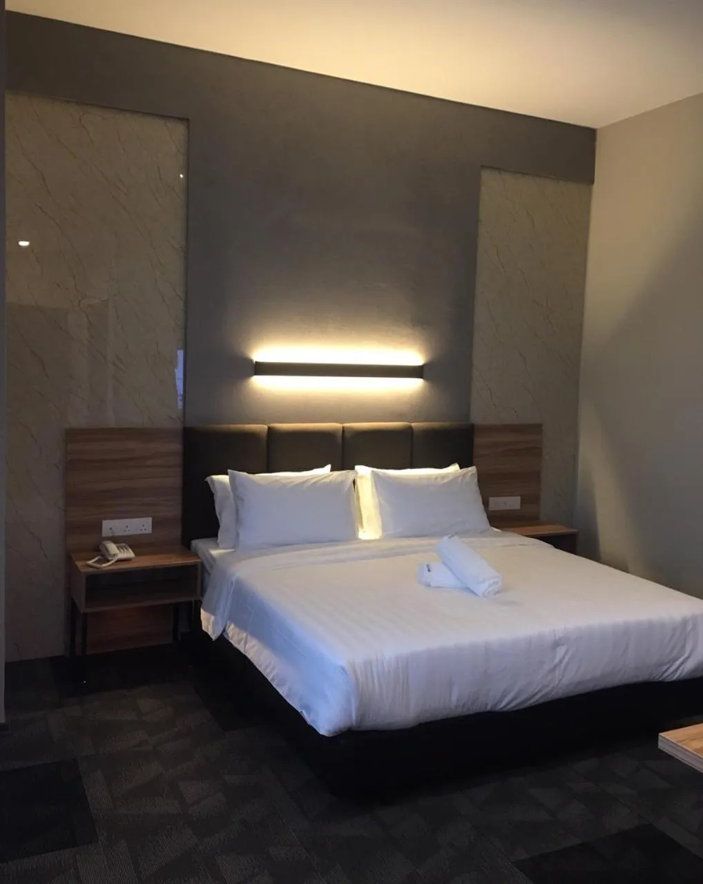 Bed in Prestigo Hotel - Johor Bharu