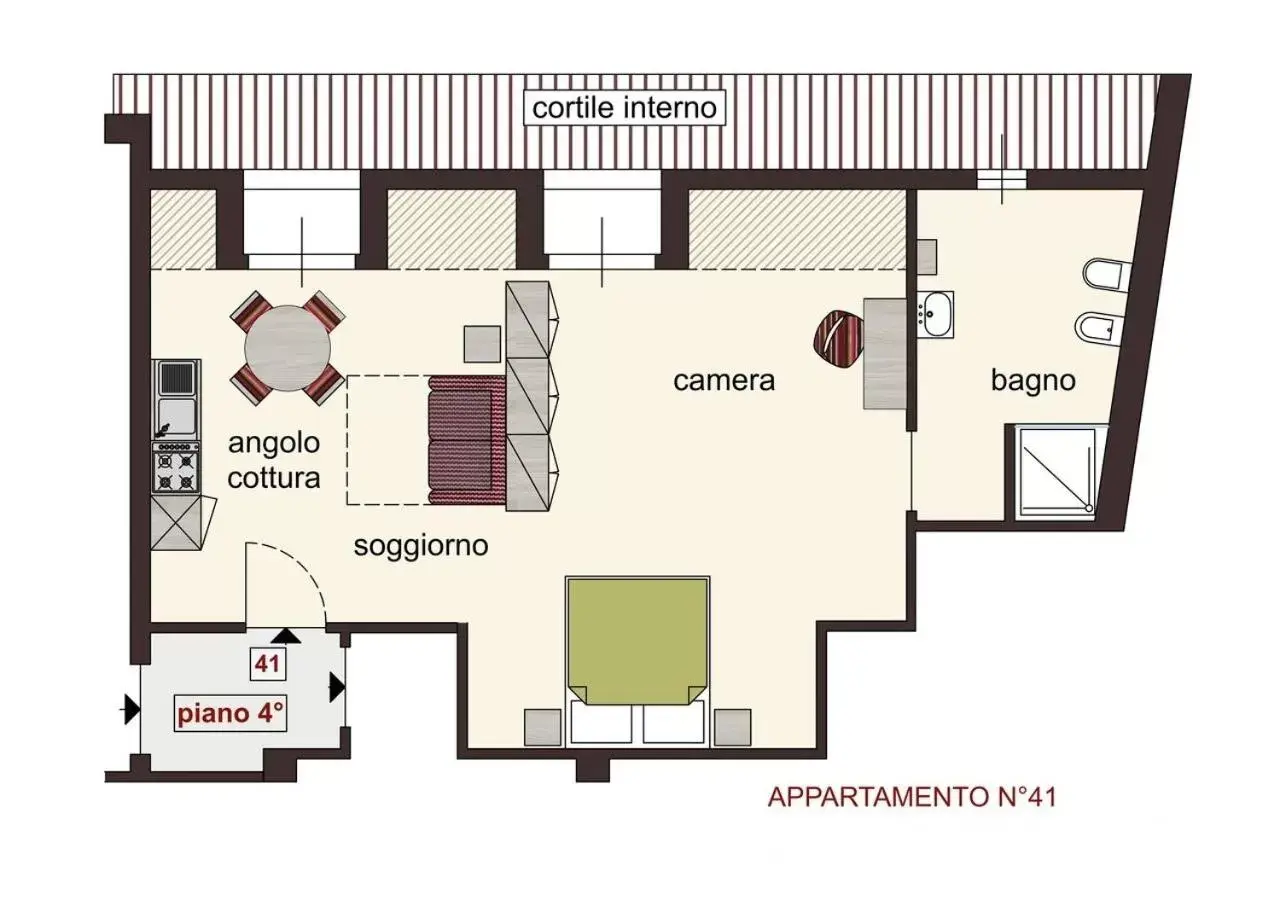 Floor Plan in HH Hermoso Housing ALESSANDRIA