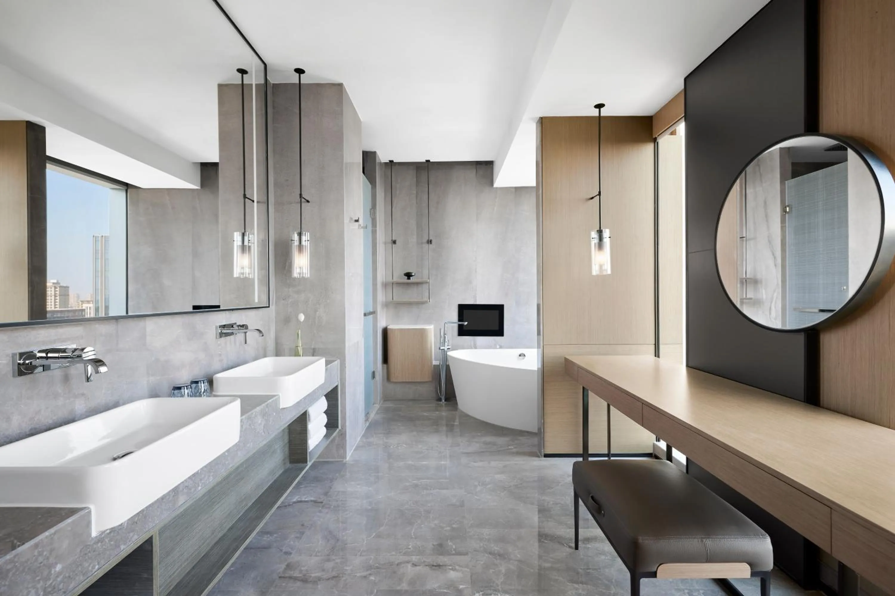 Toilet in Changzhou Marriott Hotel Jintan