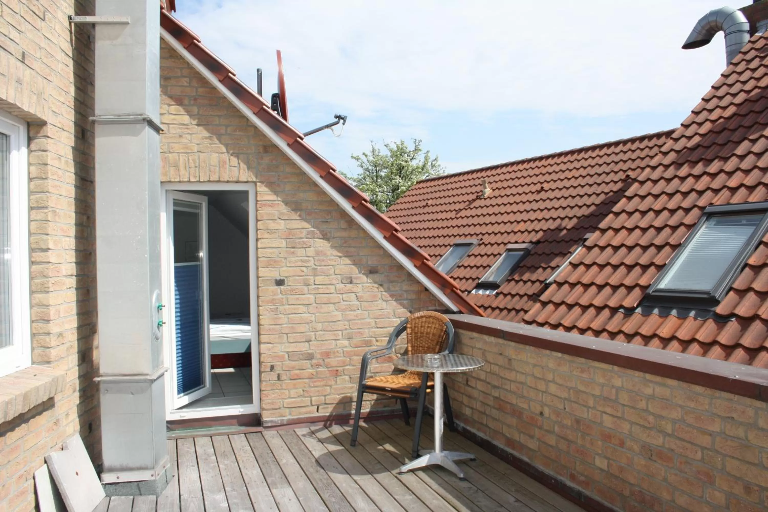 Balcony/Terrace in Hotel Pension Am Hafen
