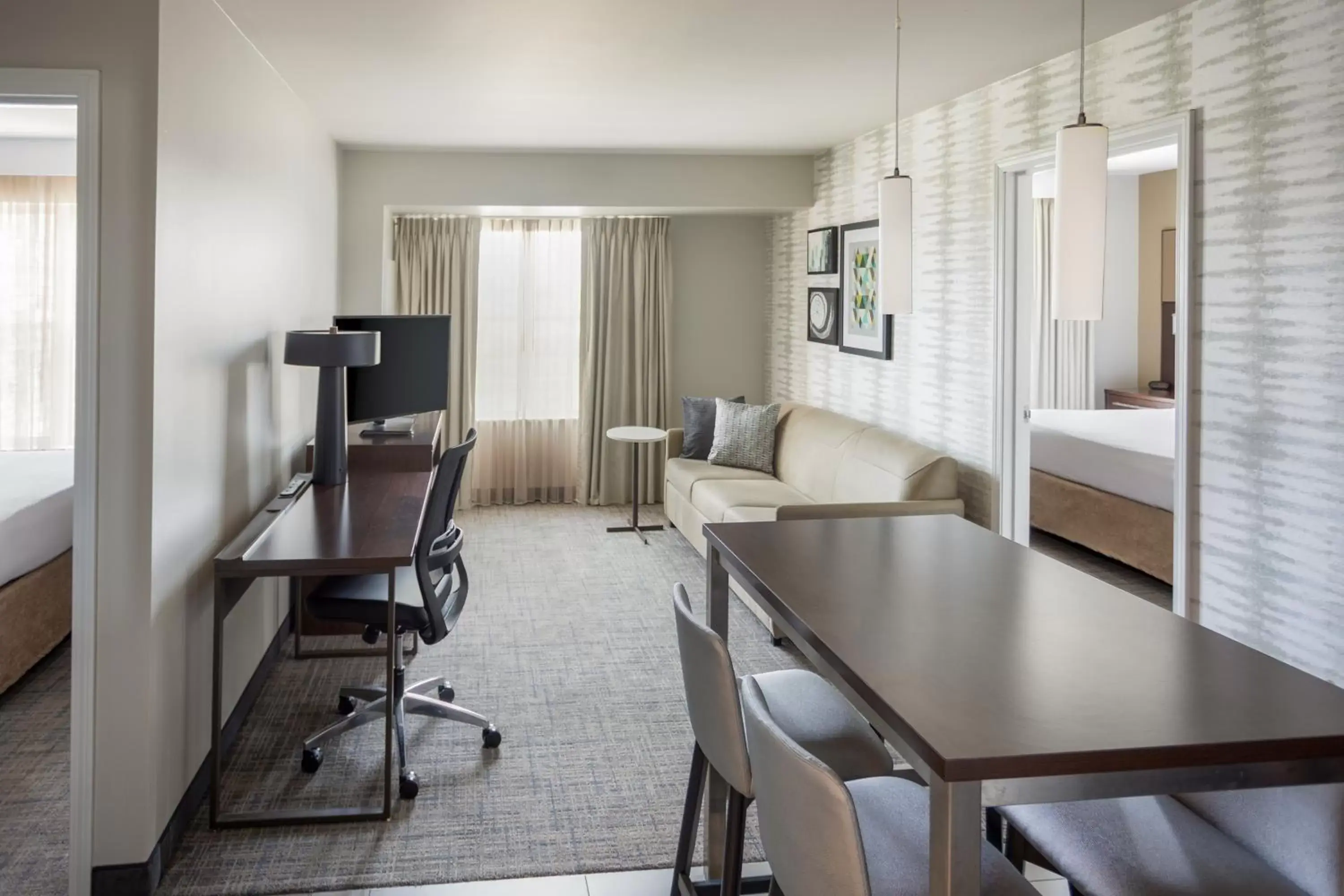 Bedroom in Residence Inn by Marriott Kansas City at The Legends