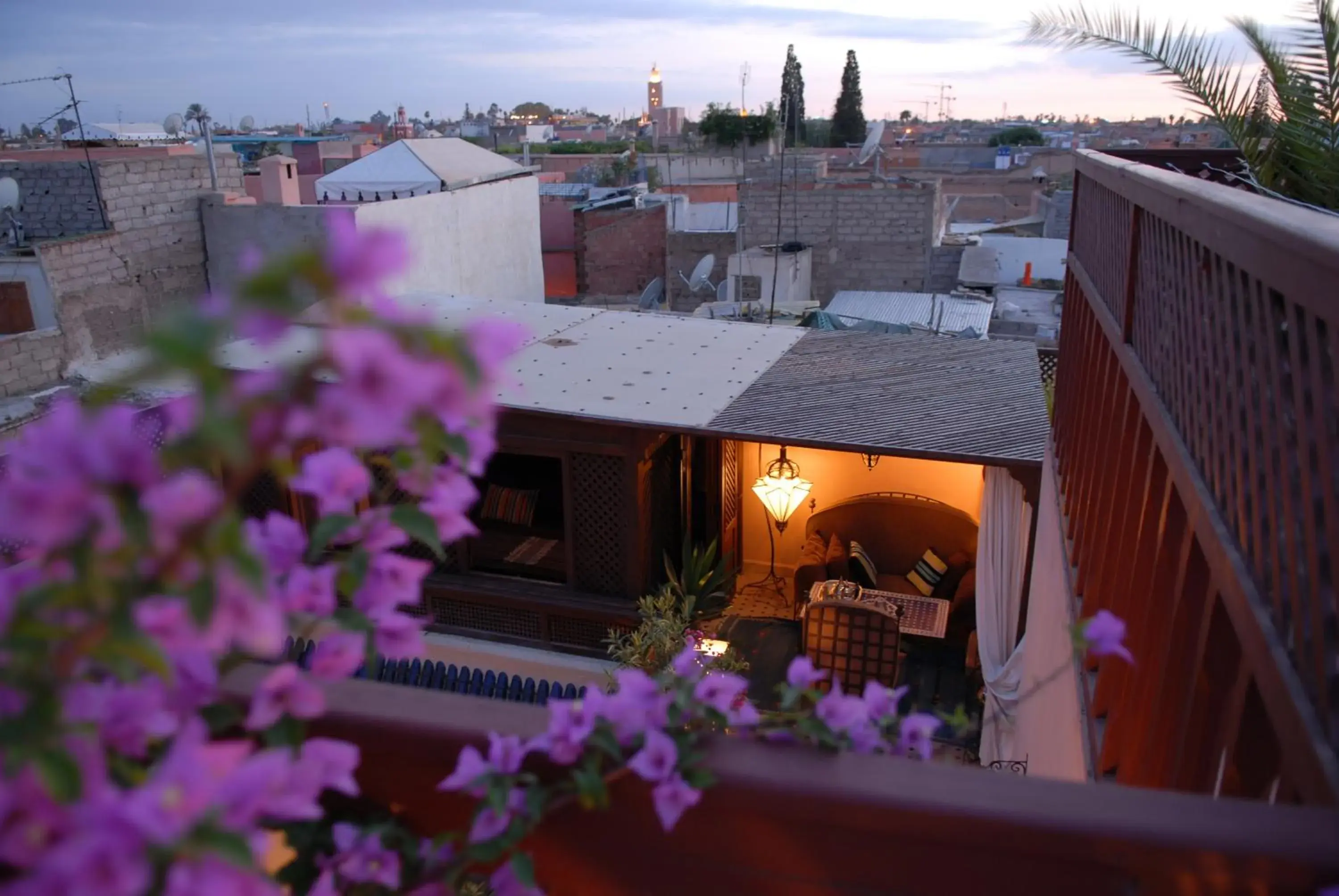 Balcony/Terrace in Riad Aubrac