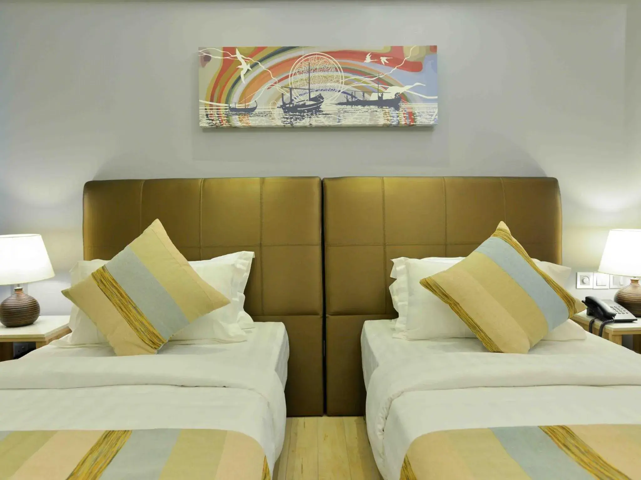 Bedroom, Bed in Coconut Tree Hulhuvilla Beach Bedroom, Bed in Coconut Tree Hulhuvilla Beach