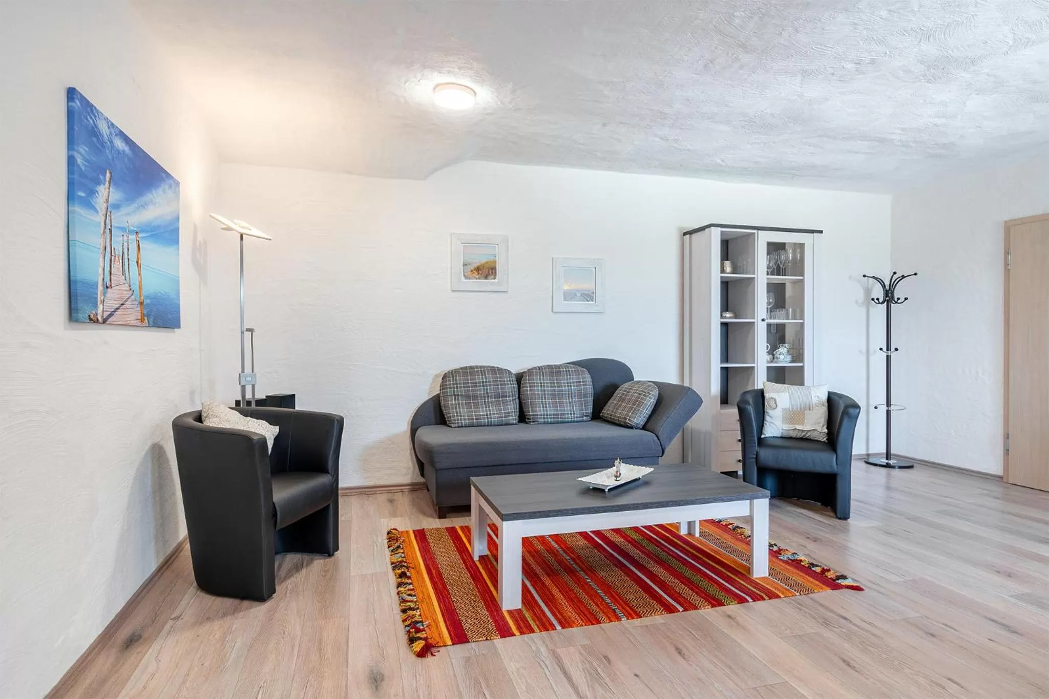 Living room in Villa Moorstern am Badesee Tannenhausen