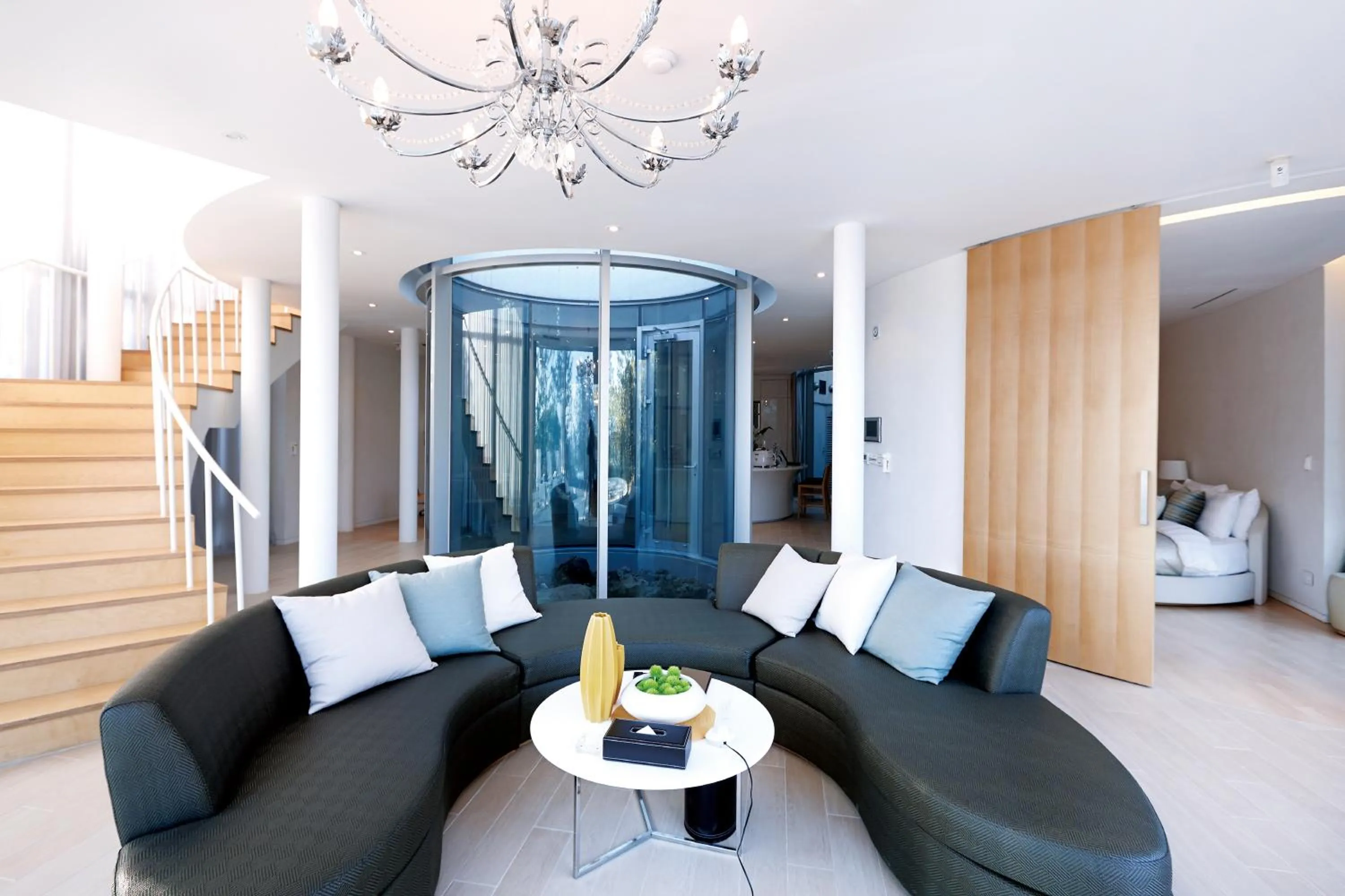 Living room in Lotte Resort Jeju Artvillas