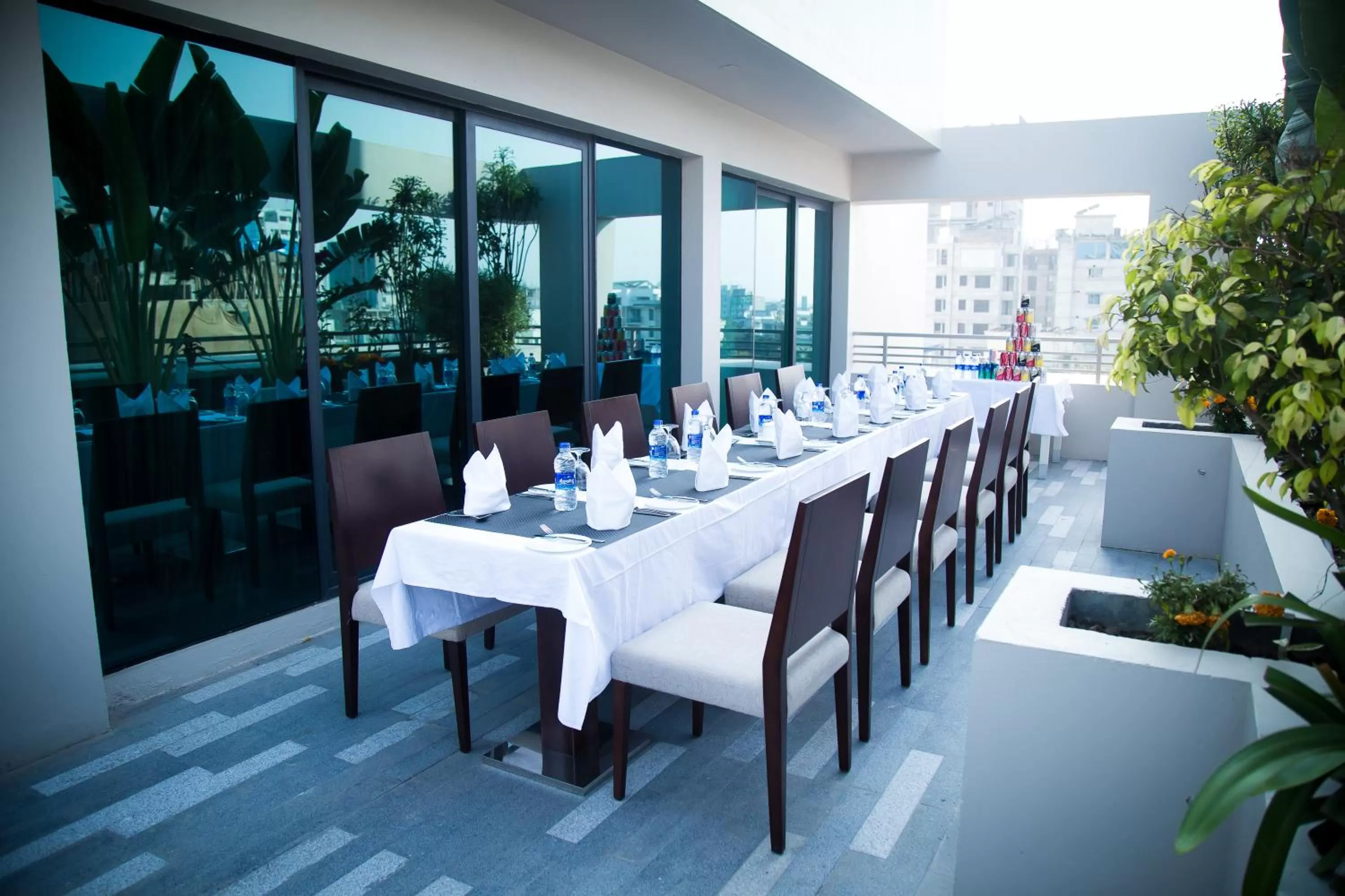 Patio in Lakeshore Suites, Banani